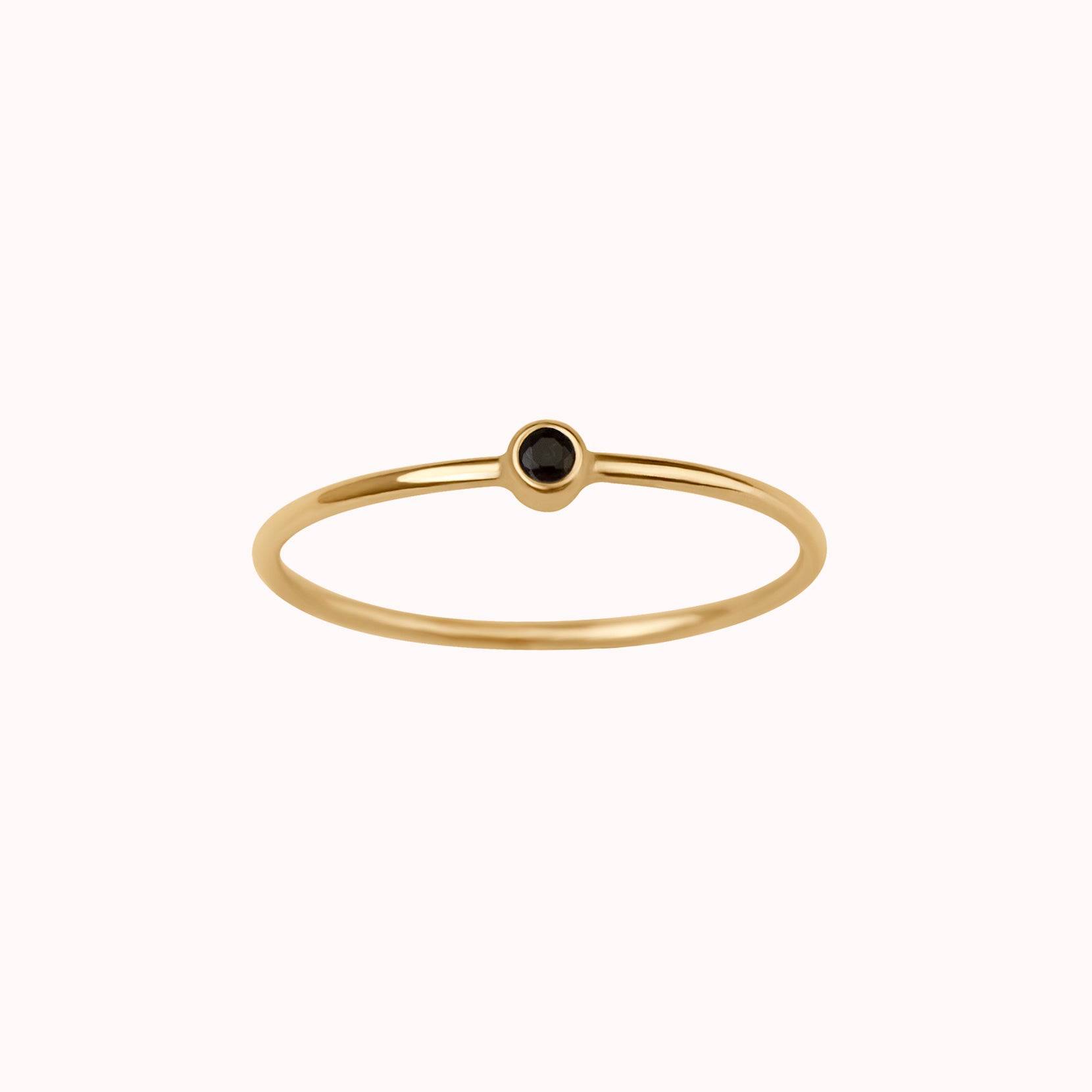 Tiny Black Onyx Ring