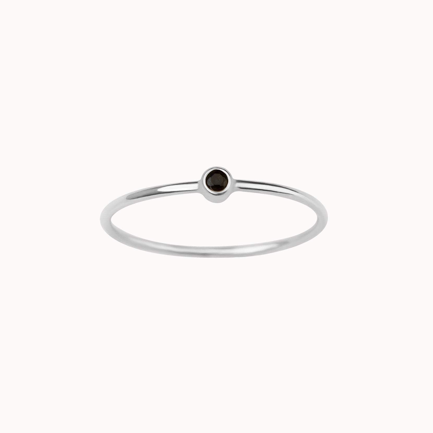 Tiny Black Onyx Ring