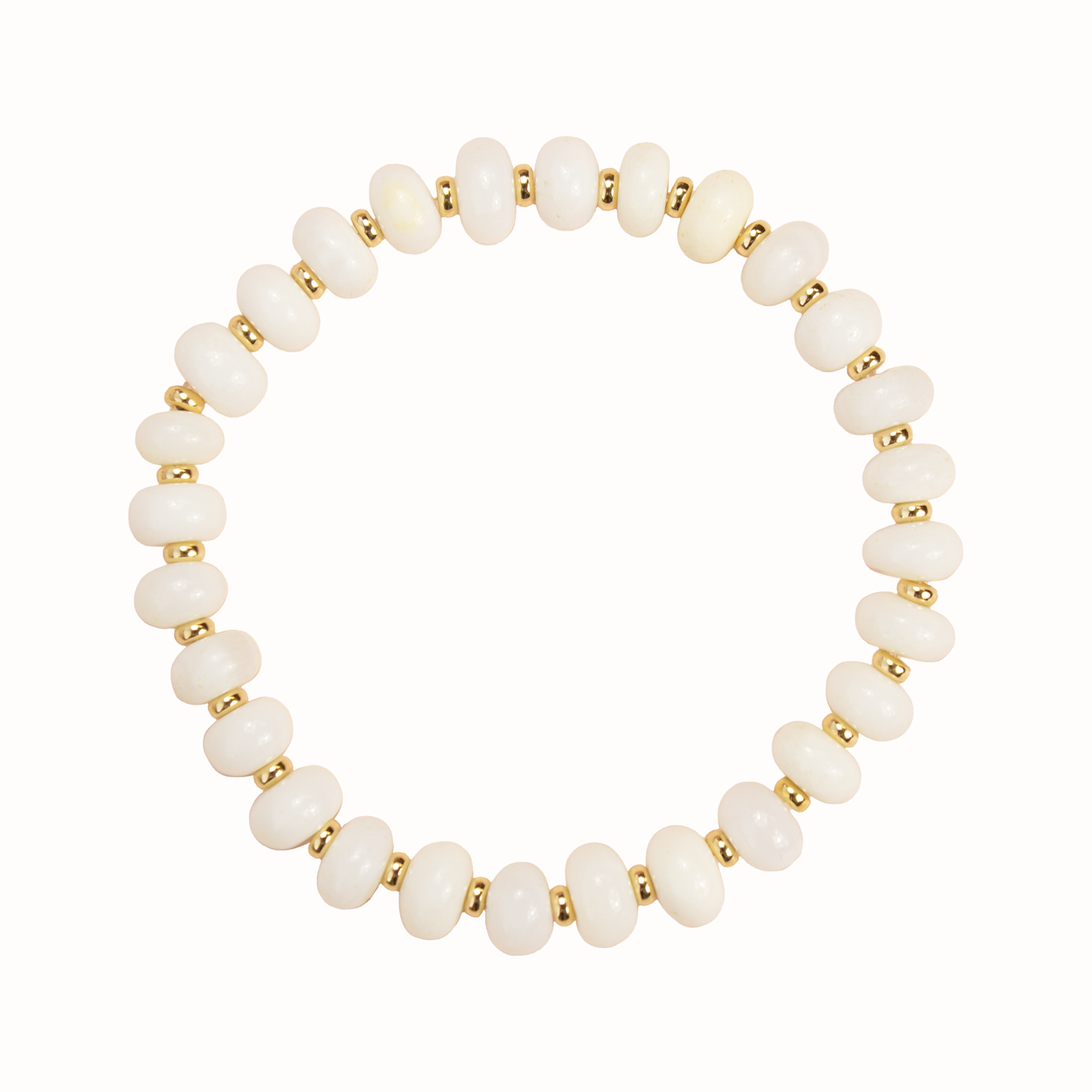 White Opal Stretch Bracelet