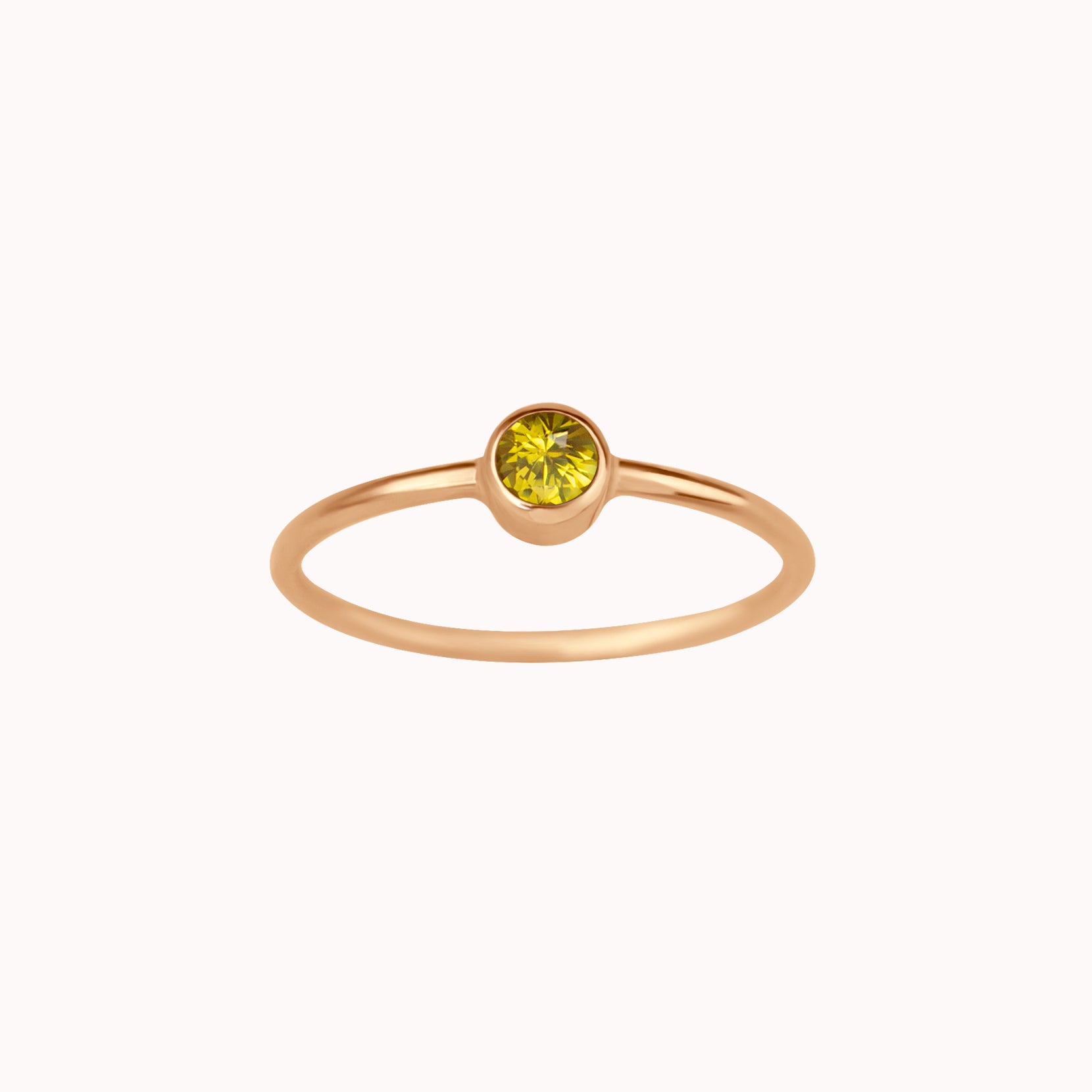 November Birthstone Ring ∙ Yellow Topaz