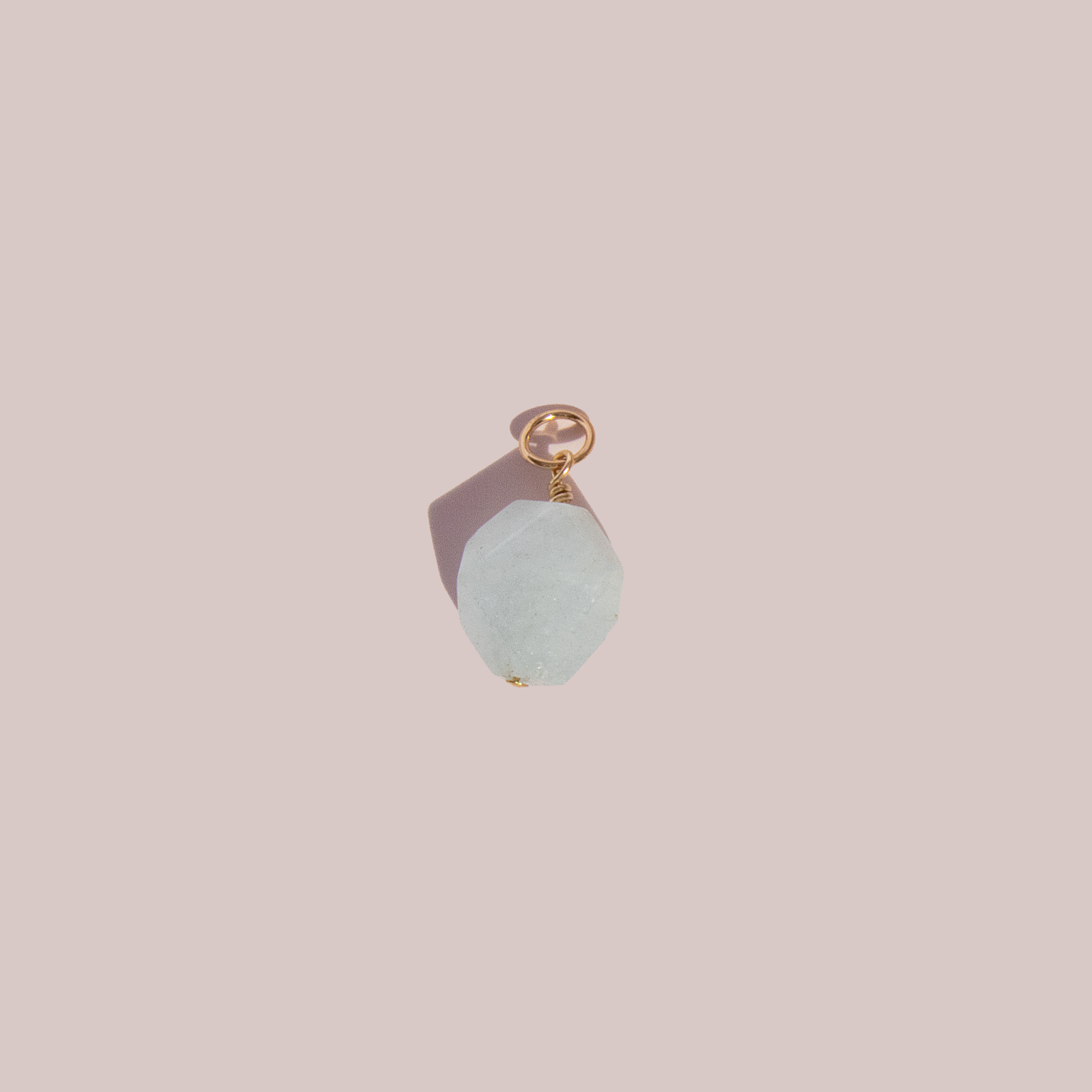 Freeform Aquamarine Charm