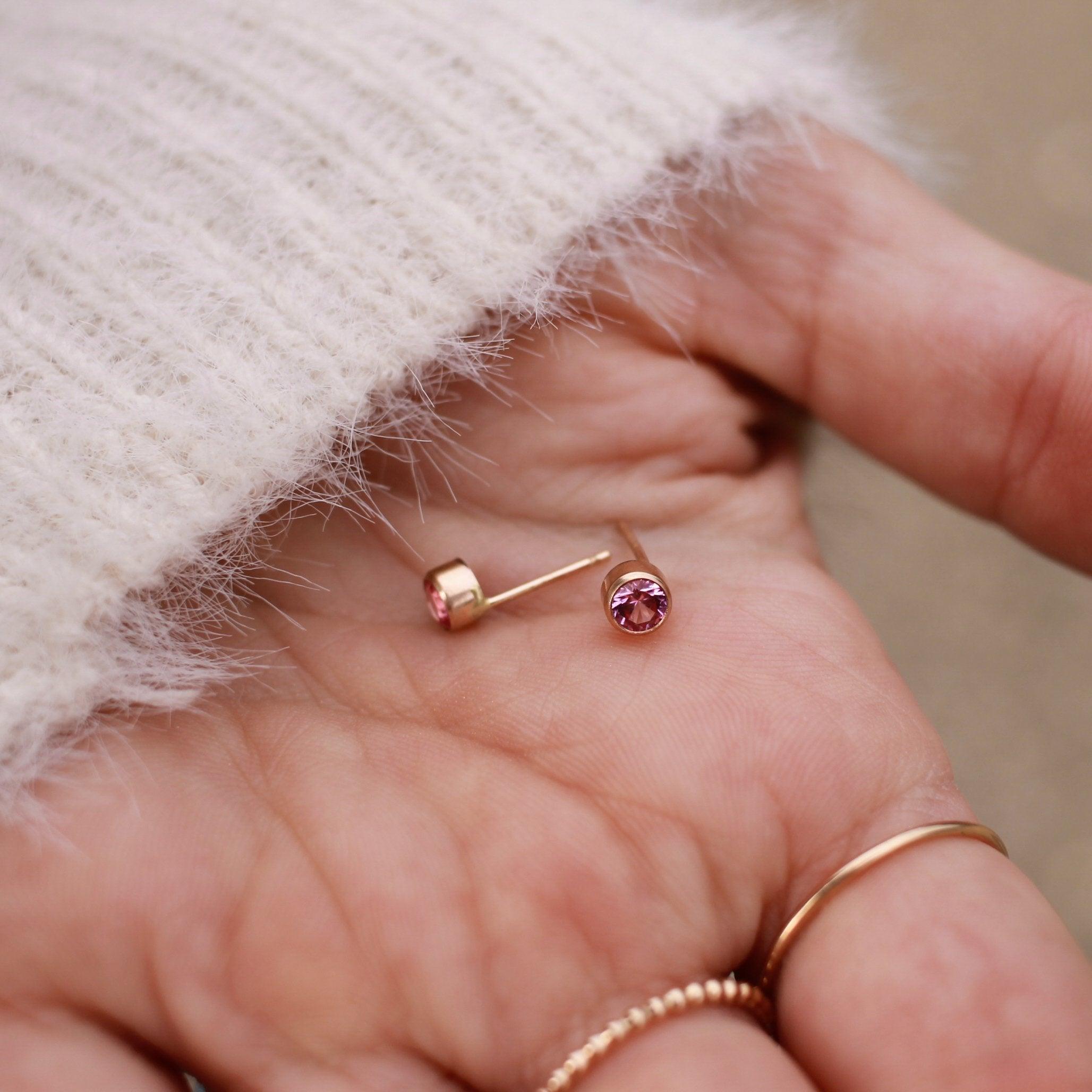 Birthstone Stud Earrings - Nolia Jewelry - Meaningful + Sustainably Handcrafted Jewelry