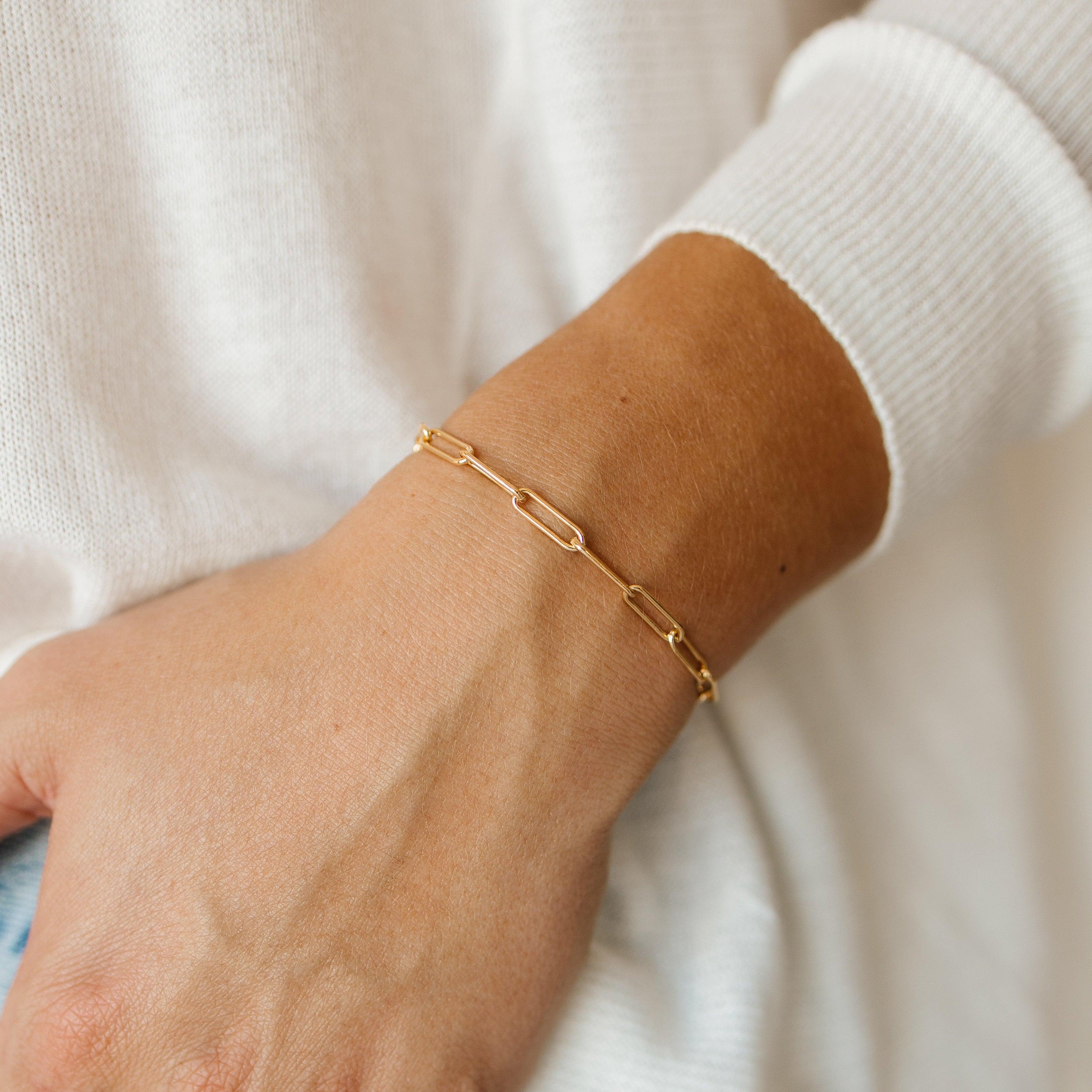 Bold Paperclip Bracelet - Nolia Jewelry - Meaningful + Sustainably Handcrafted Jewelry