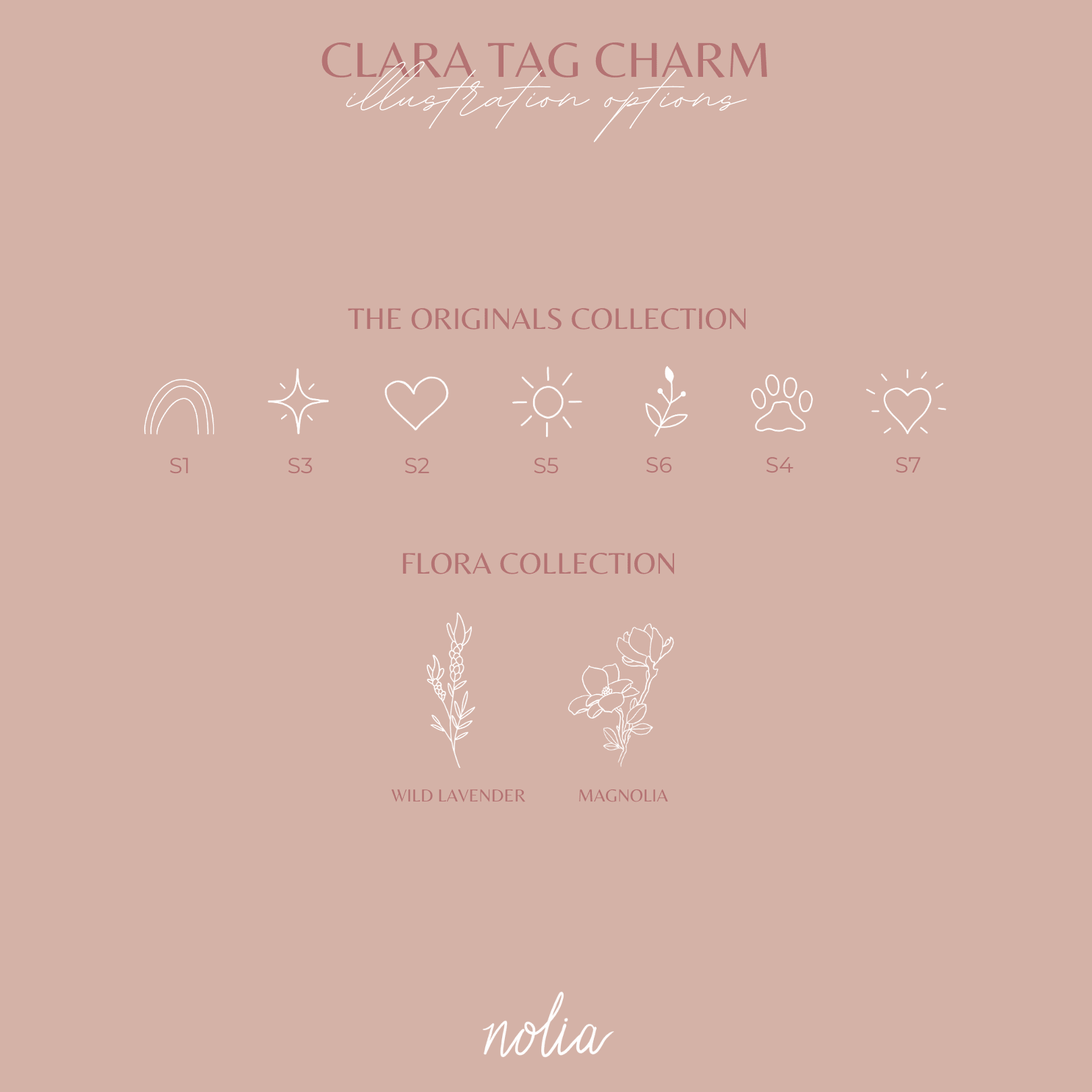 Clara Tag Charm • Add On - Nolia Jewelry - Meaningful + Sustainably Handcrafted Jewelry