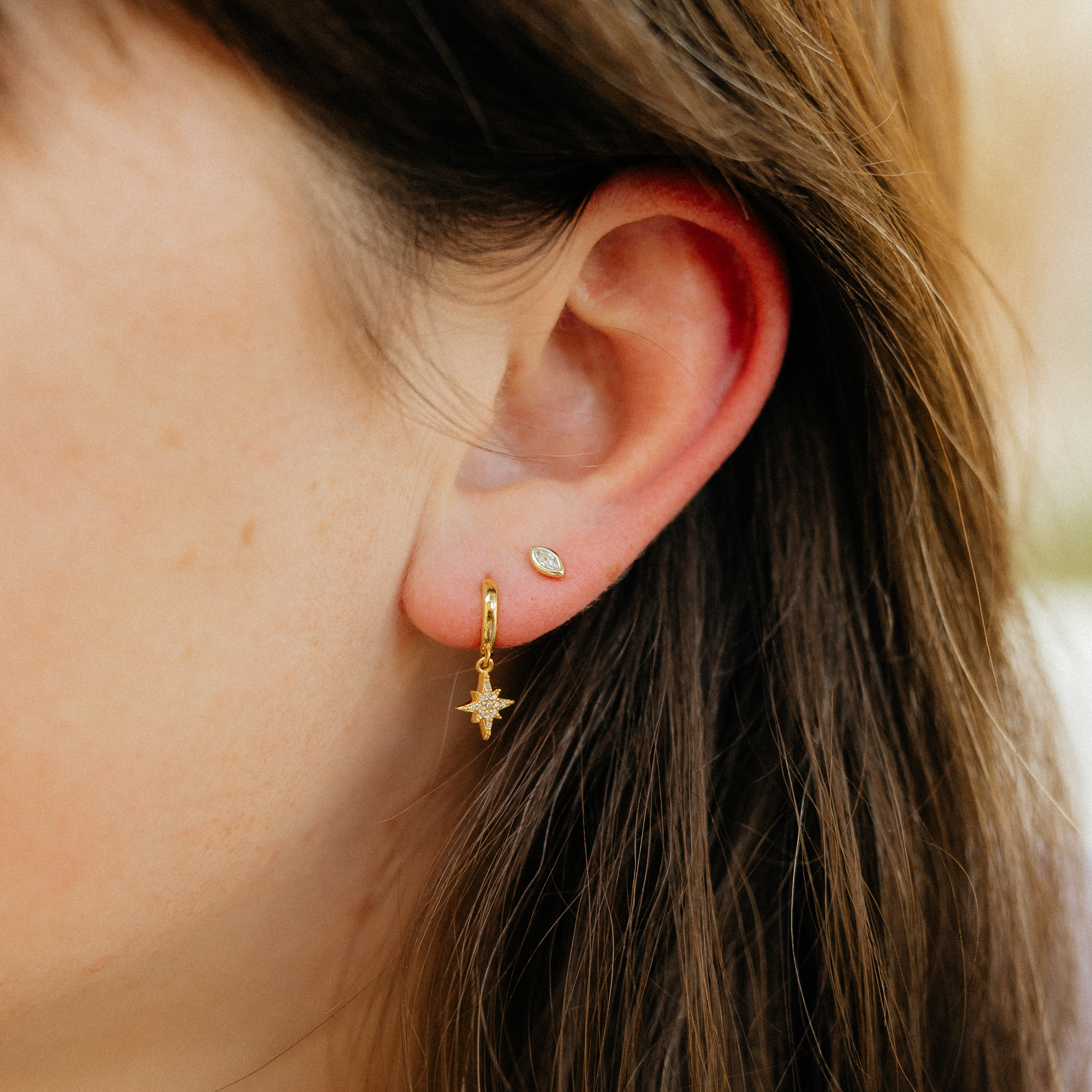 Desi Marquise Stud Earrings