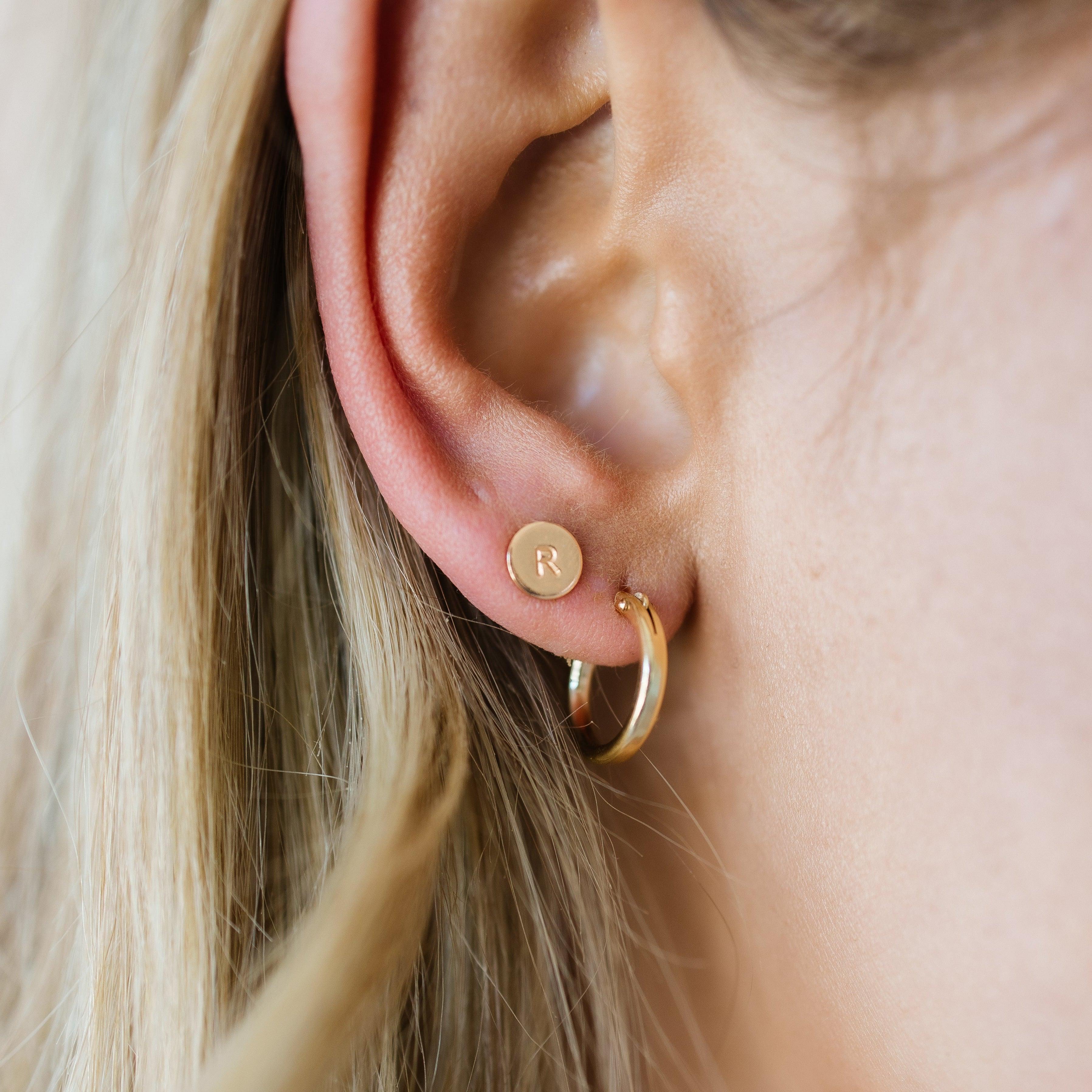 Ellie Personalized Stud Earrings - Nolia Jewelry - Meaningful + Sustainably Handcrafted Jewelry