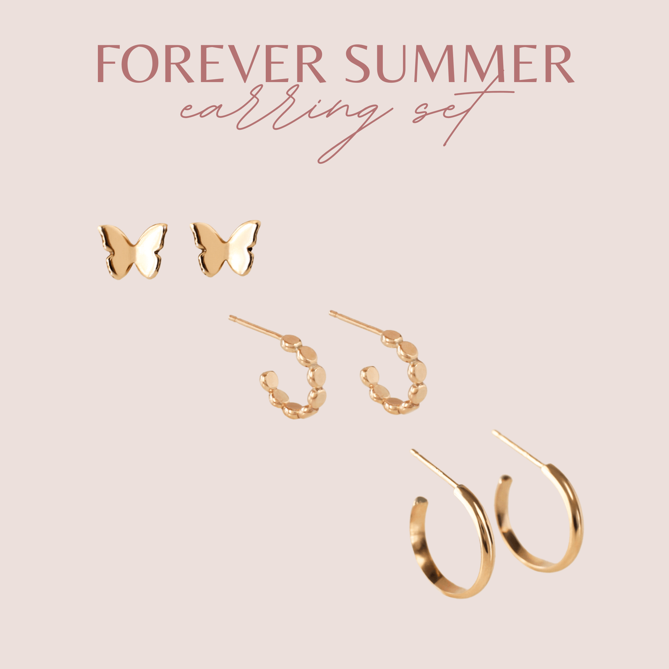 Essential Summer Earring Set - Nolia Jewelry - Meaningful + Sustainably Handcrafted Jewelry