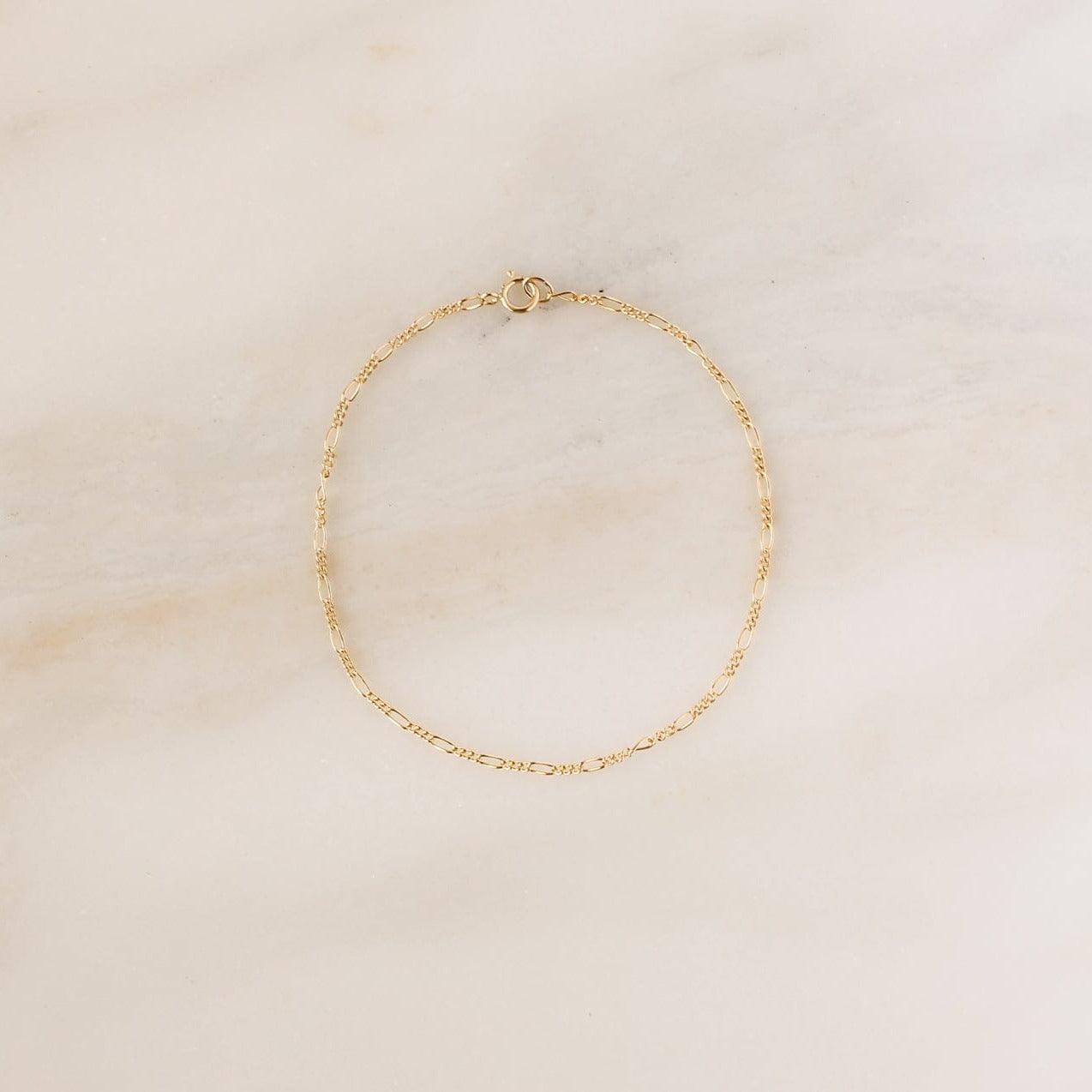 Figaro Chain Bracelet - Nolia Jewelry - Meaningful + Sustainably Handcrafted Jewelry