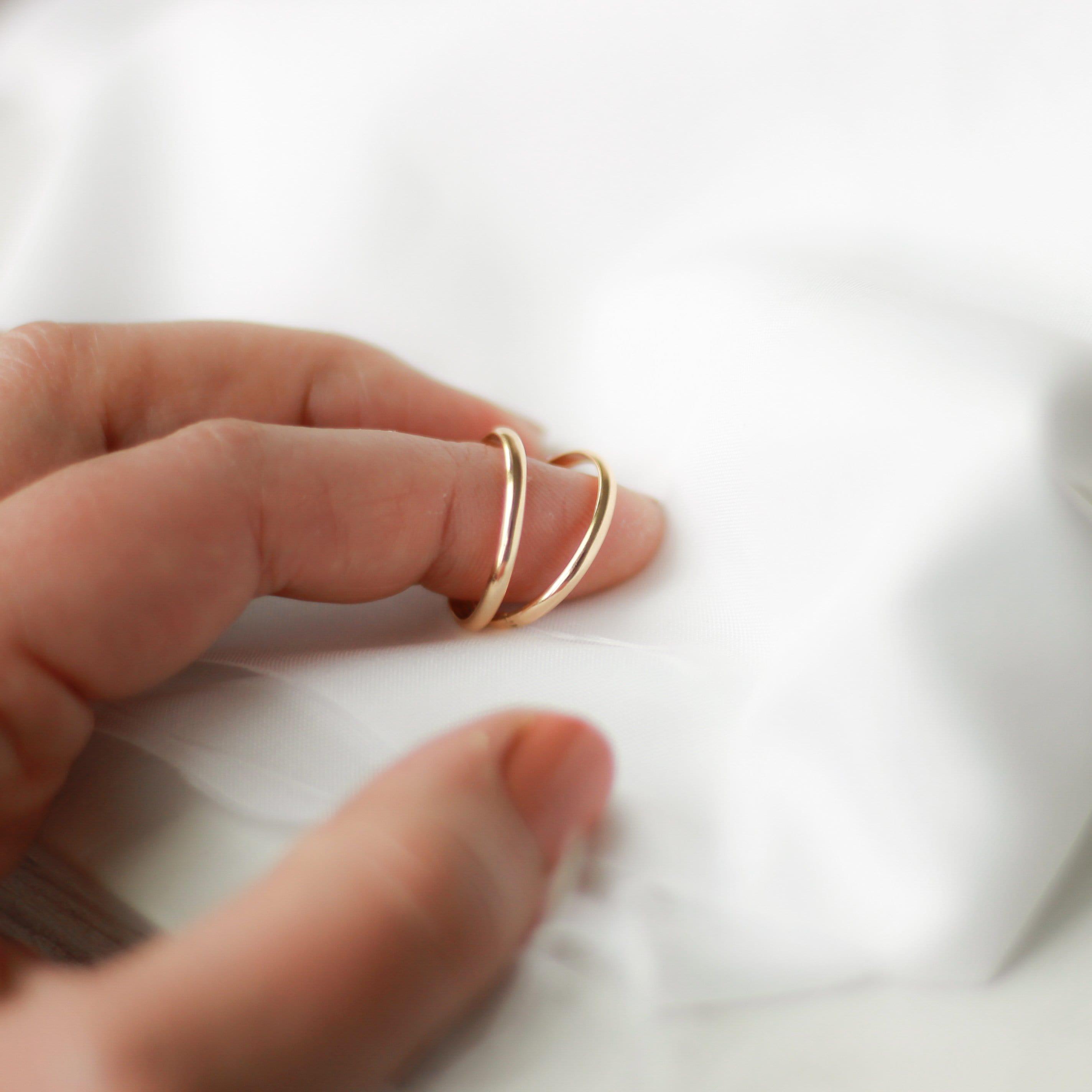 Half Round Stacking Ring - Nolia Jewelry - Meaningful + Sustainably Handcrafted Jewelry