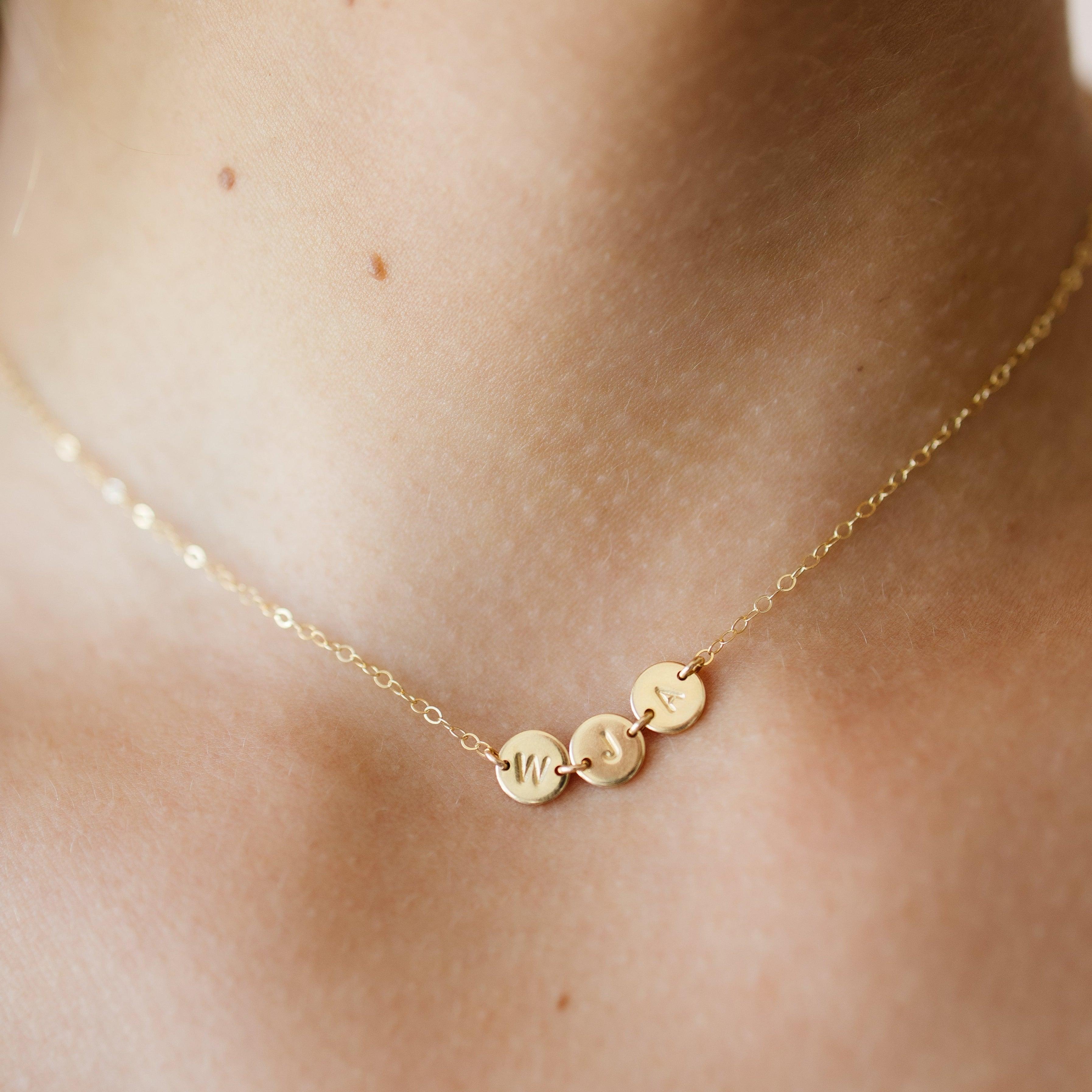 Hazel Linked Initial Necklace - Nolia Jewelry - Meaningful + Sustainably Handcrafted Jewelry