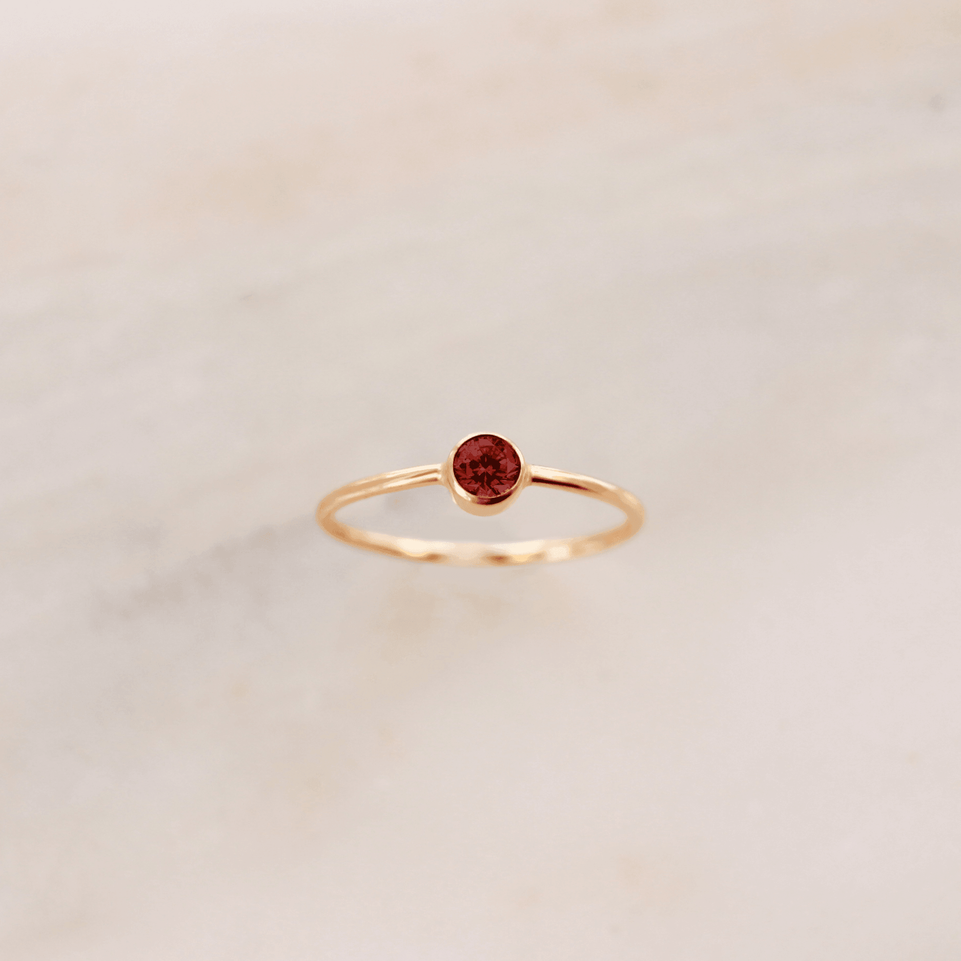 January Birthstone Ring ∙ Garnet - Nolia Jewelry - Meaningful + Sustainably Handcrafted Jewelry