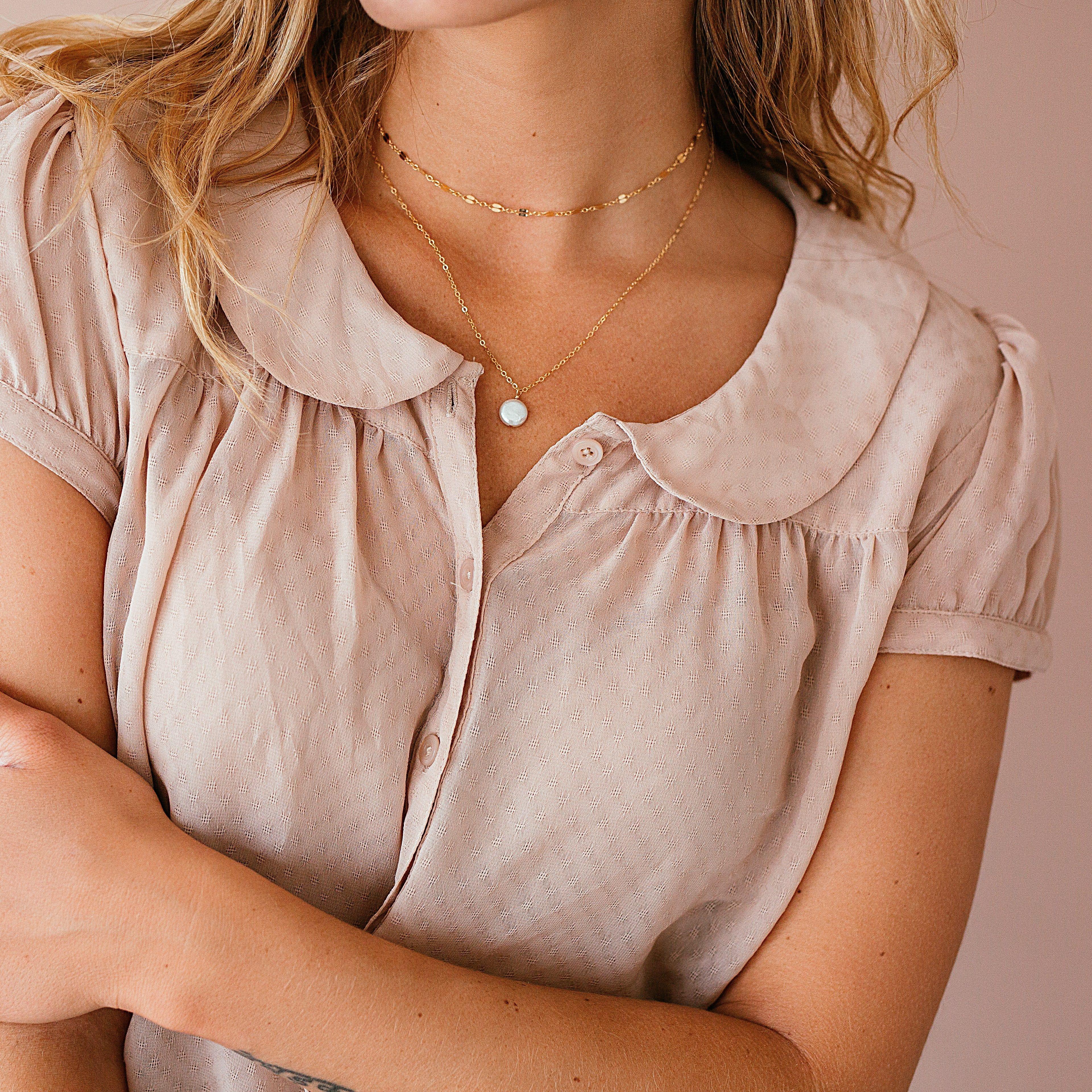 Lace Chain Necklace - Nolia Jewelry - Meaningful + Sustainably Handcrafted Jewelry