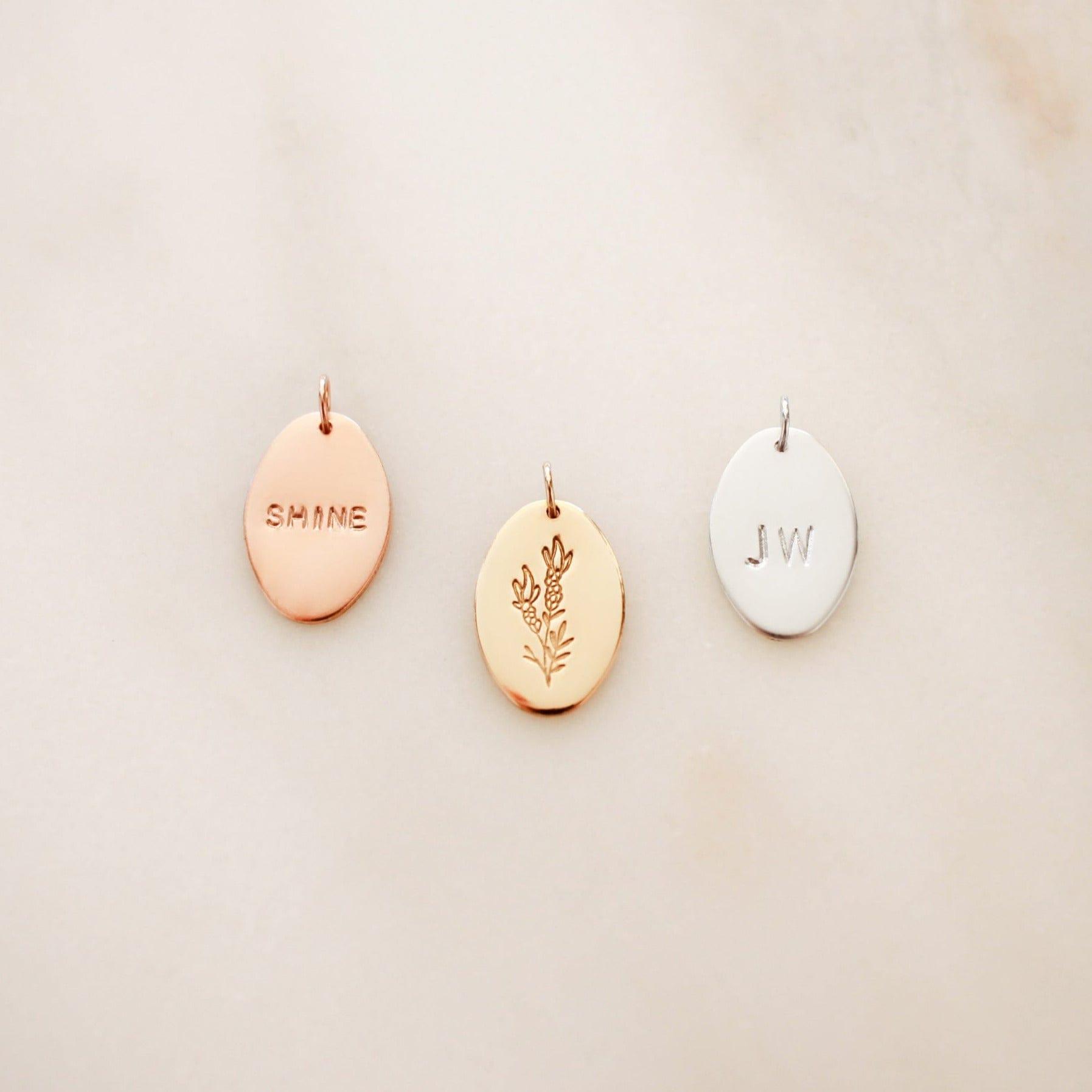 Liv Oval Charm • Add On - Nolia Jewelry - Meaningful + Sustainably Handcrafted Jewelry