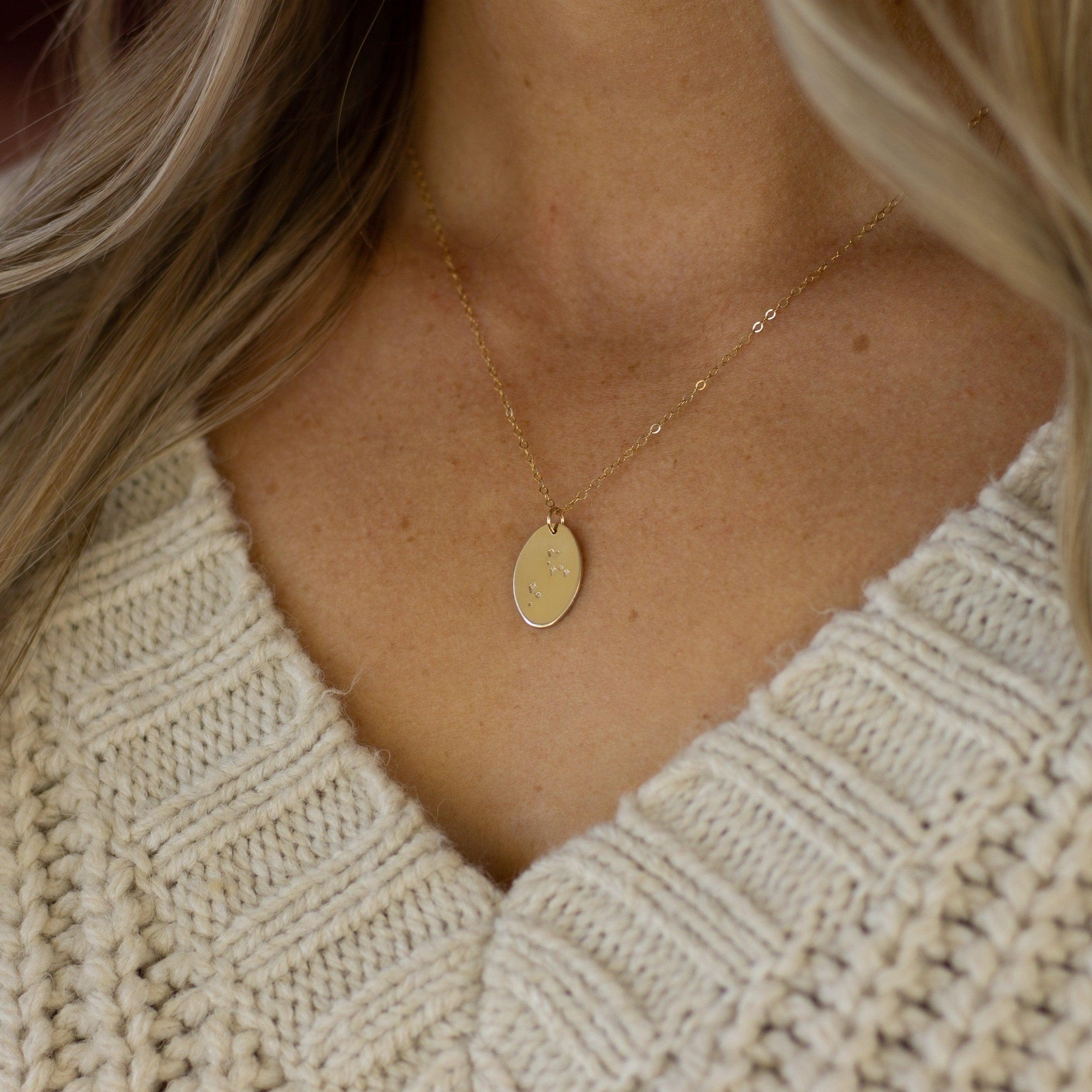 Liv Zodiac Constellation Necklace - Nolia Jewelry - Meaningful + Sustainably Handcrafted Jewelry