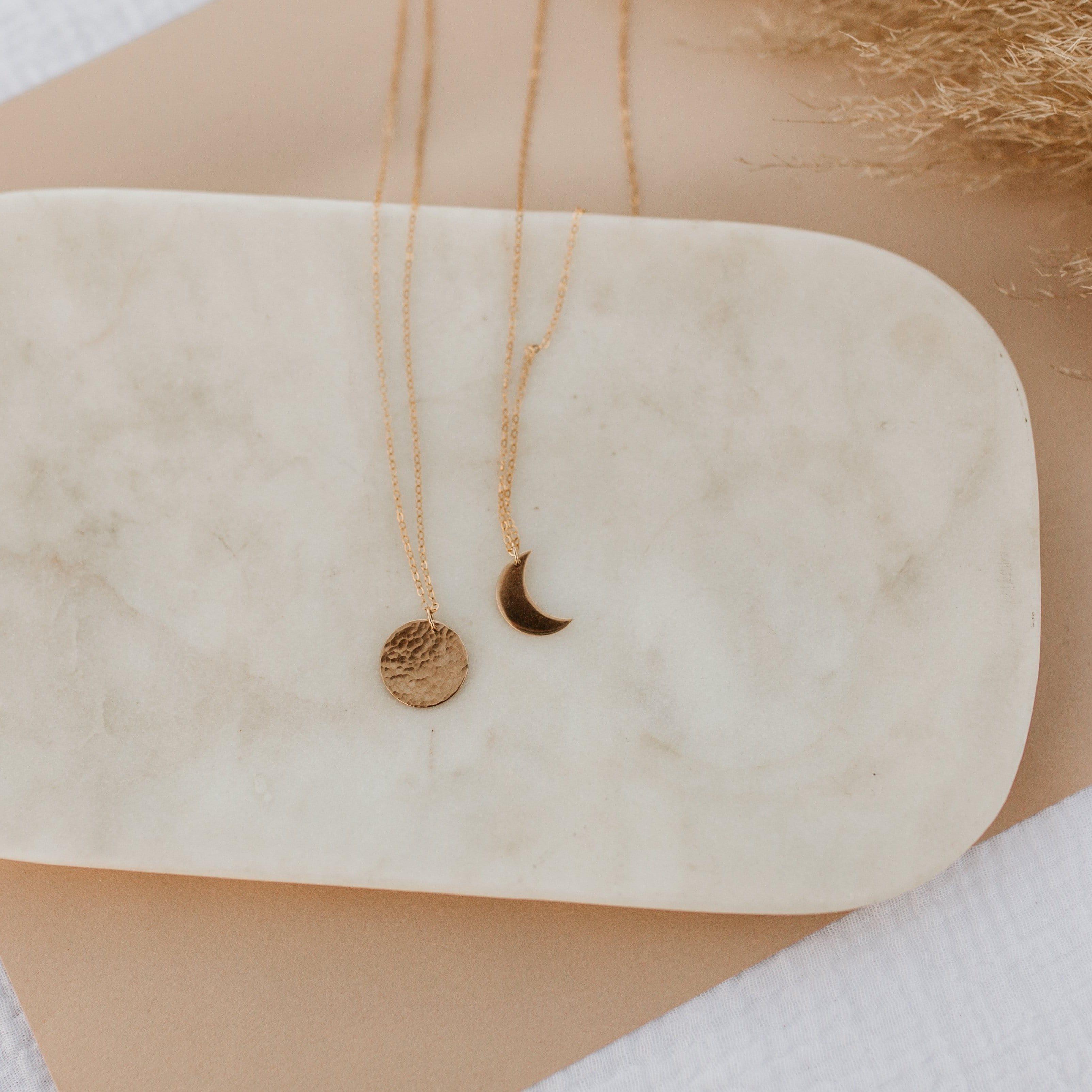 Lunar Phases Necklace - Nolia Jewelry - Meaningful + Sustainably Handcrafted Jewelry