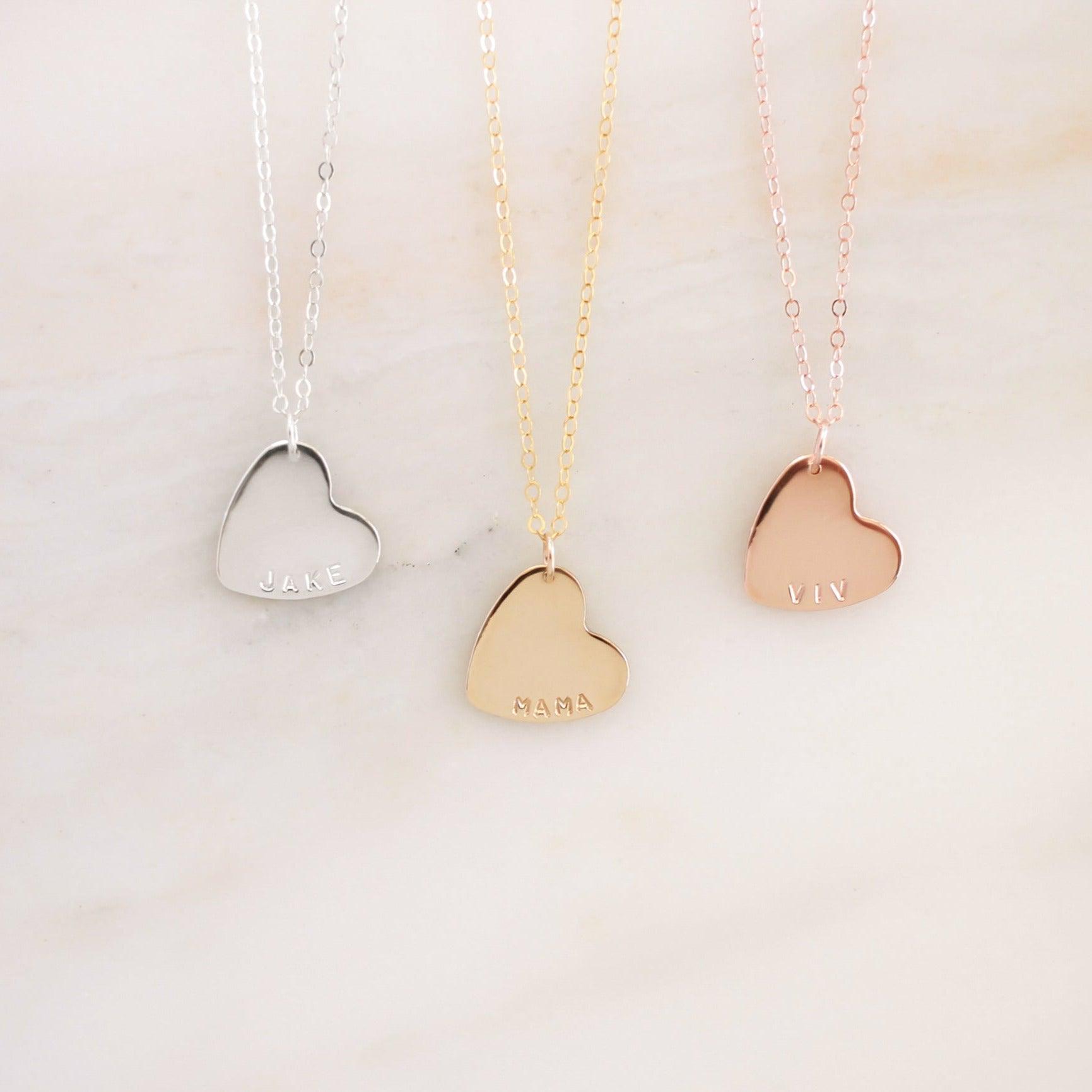 Maeve Heart Necklace - Nolia Jewelry - Meaningful + Sustainably Handcrafted Jewelry
