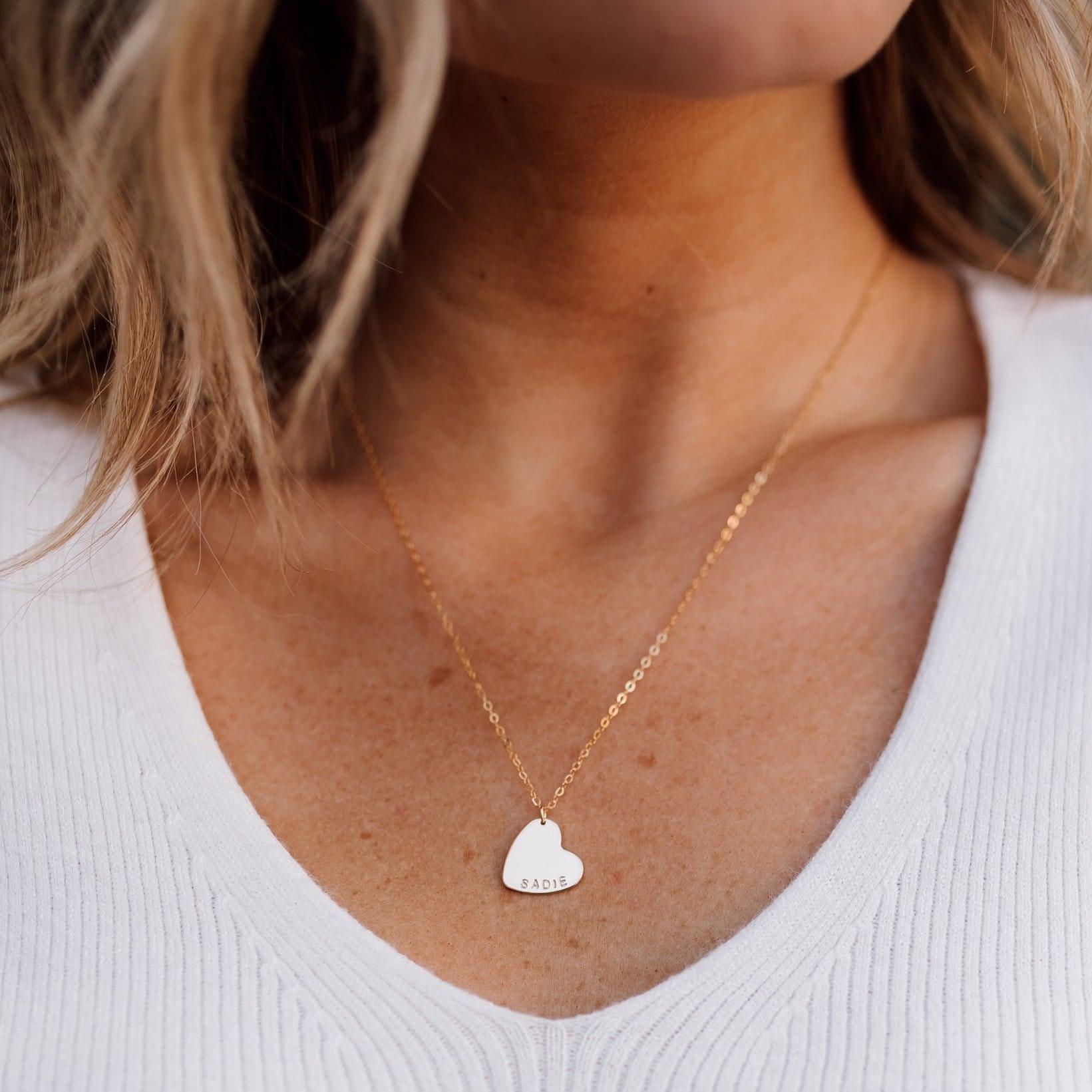 Maeve Heart Necklace - Nolia Jewelry - Meaningful + Sustainably Handcrafted Jewelry