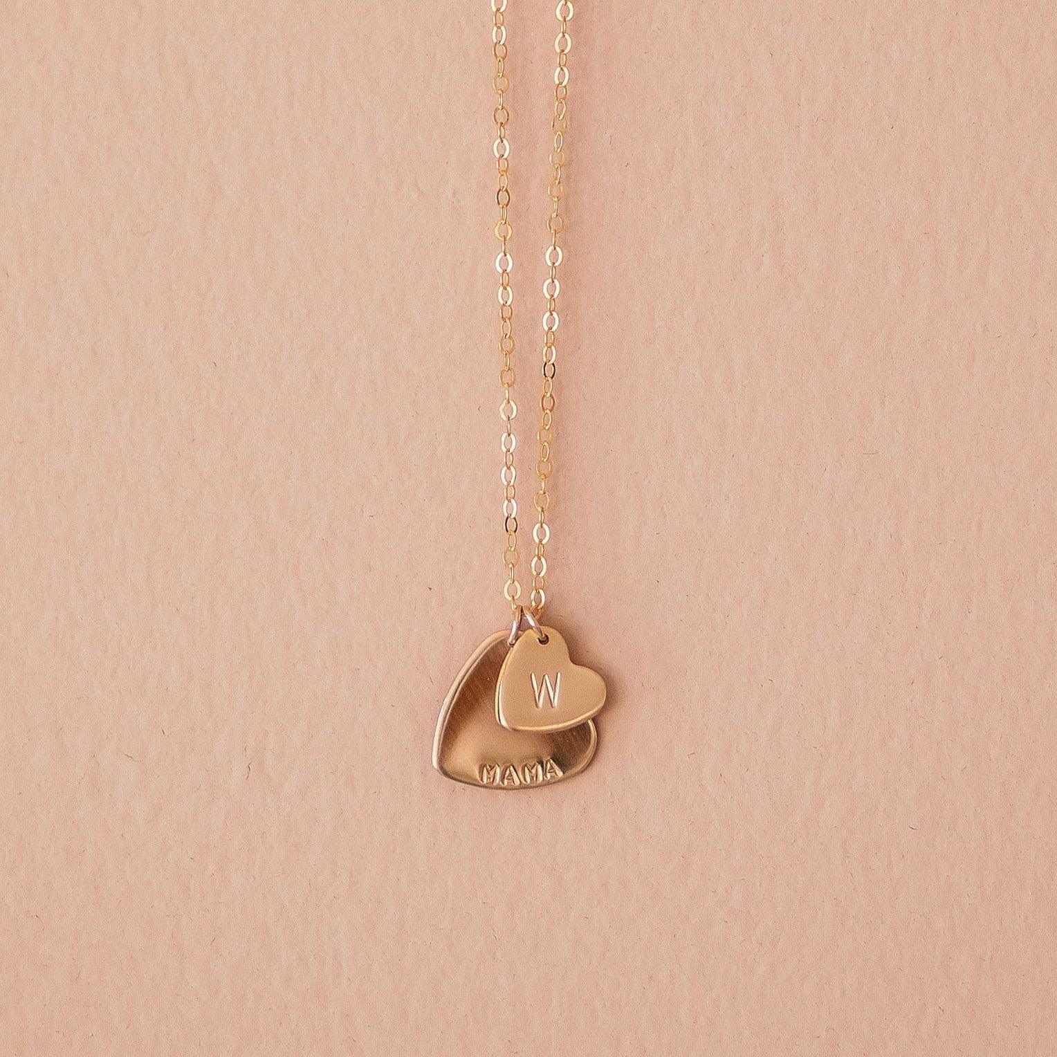 Mama's Heart Necklace - Nolia Jewelry - Meaningful + Sustainably Handcrafted Jewelry