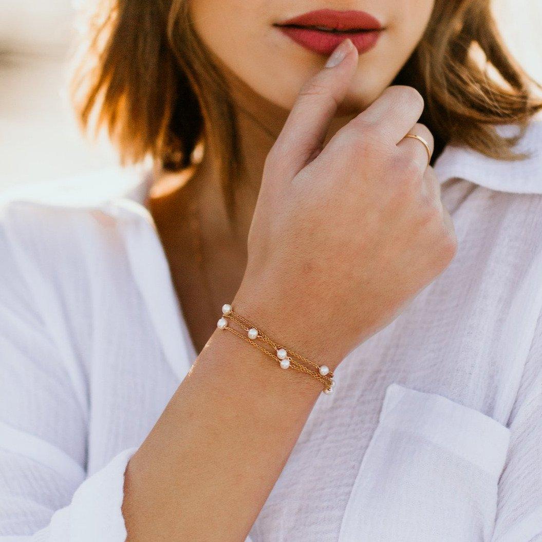Marie Pearl Bracelet - Nolia Jewelry - Meaningful + Sustainably Handcrafted Jewelry