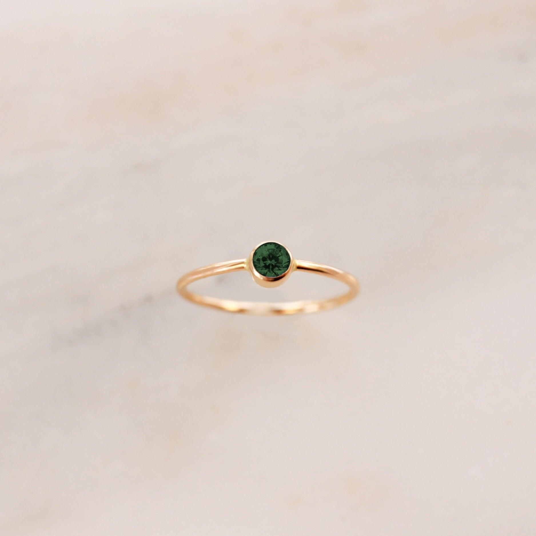 May Birthstone Ring ∙ Emerald - Nolia Jewelry - Meaningful + Sustainably Handcrafted Jewelry