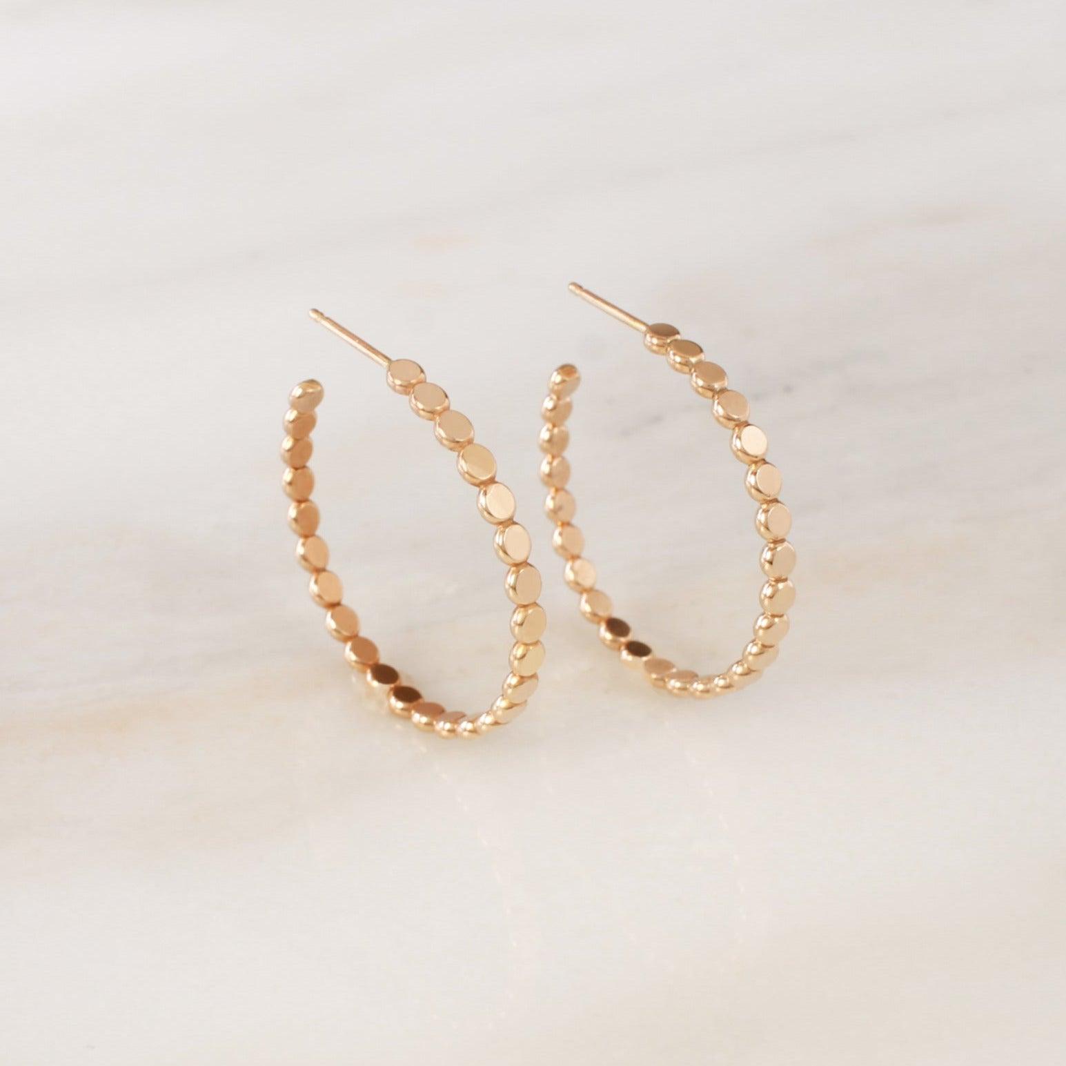 Medium Cora Hoop Earrings - Nolia Jewelry - Meaningful + Sustainably Handcrafted Jewelry