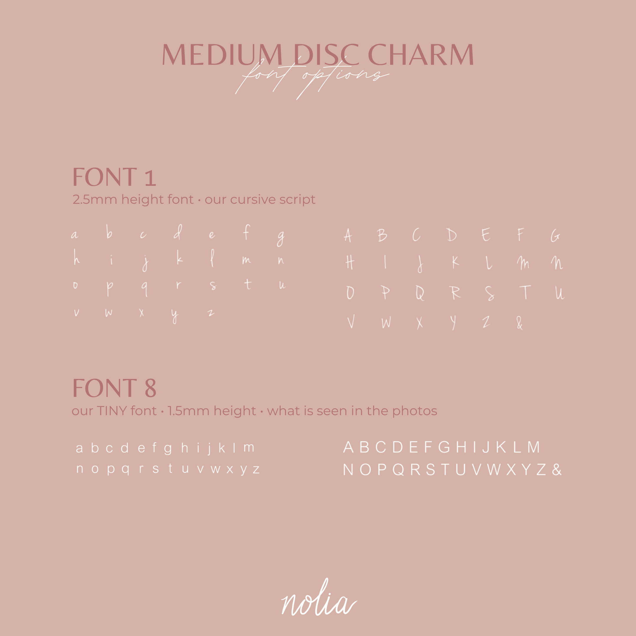 Medium Disc Charm • Add On - Nolia Jewelry - Meaningful + Sustainably Handcrafted Jewelry