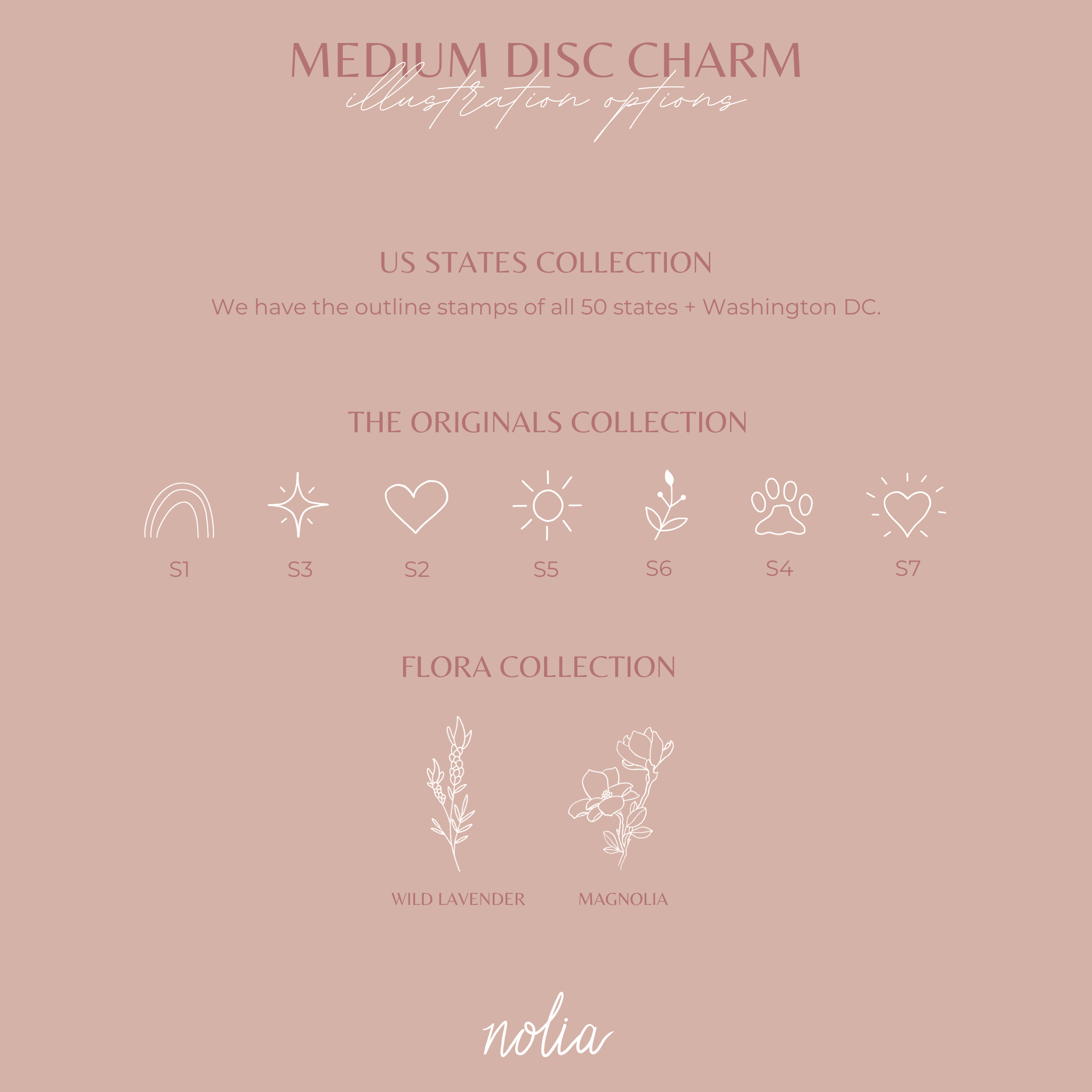 Medium Disc Charm • Add On - Nolia Jewelry - Meaningful + Sustainably Handcrafted Jewelry