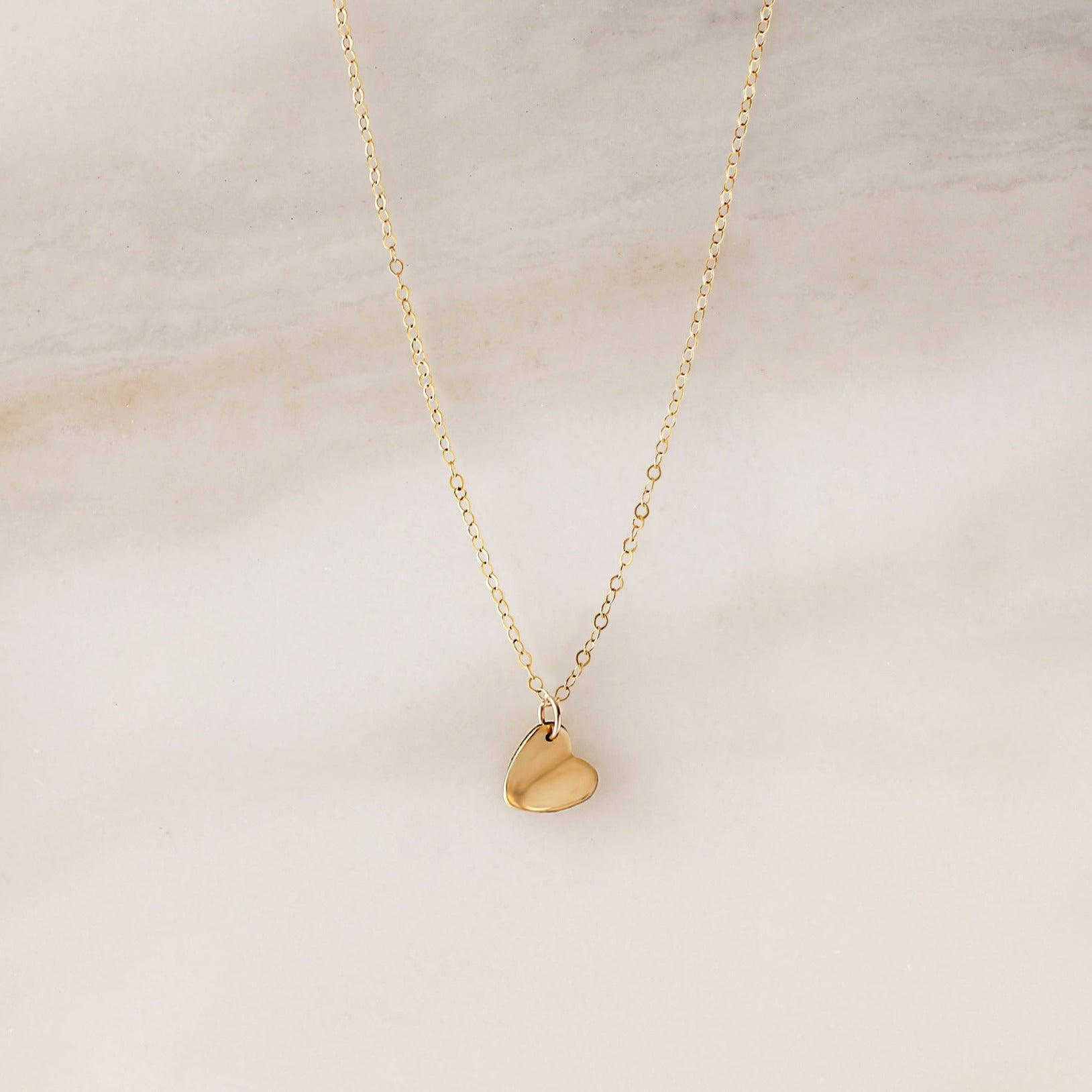 Mini Paper Heart Necklace - Nolia Jewelry - Meaningful + Sustainably Handcrafted Jewelry