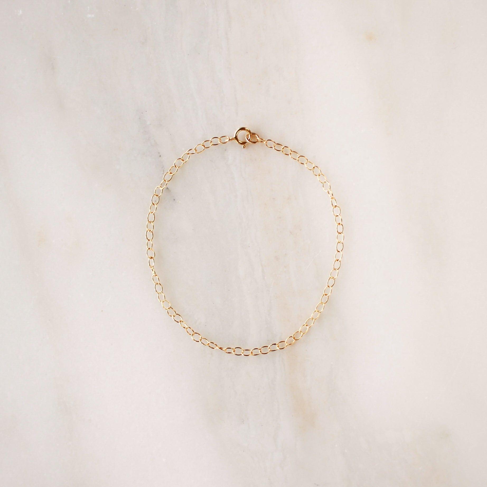 Minimalist Chain Bracelet - Nolia Jewelry - Meaningful + Sustainably Handcrafted Jewelry