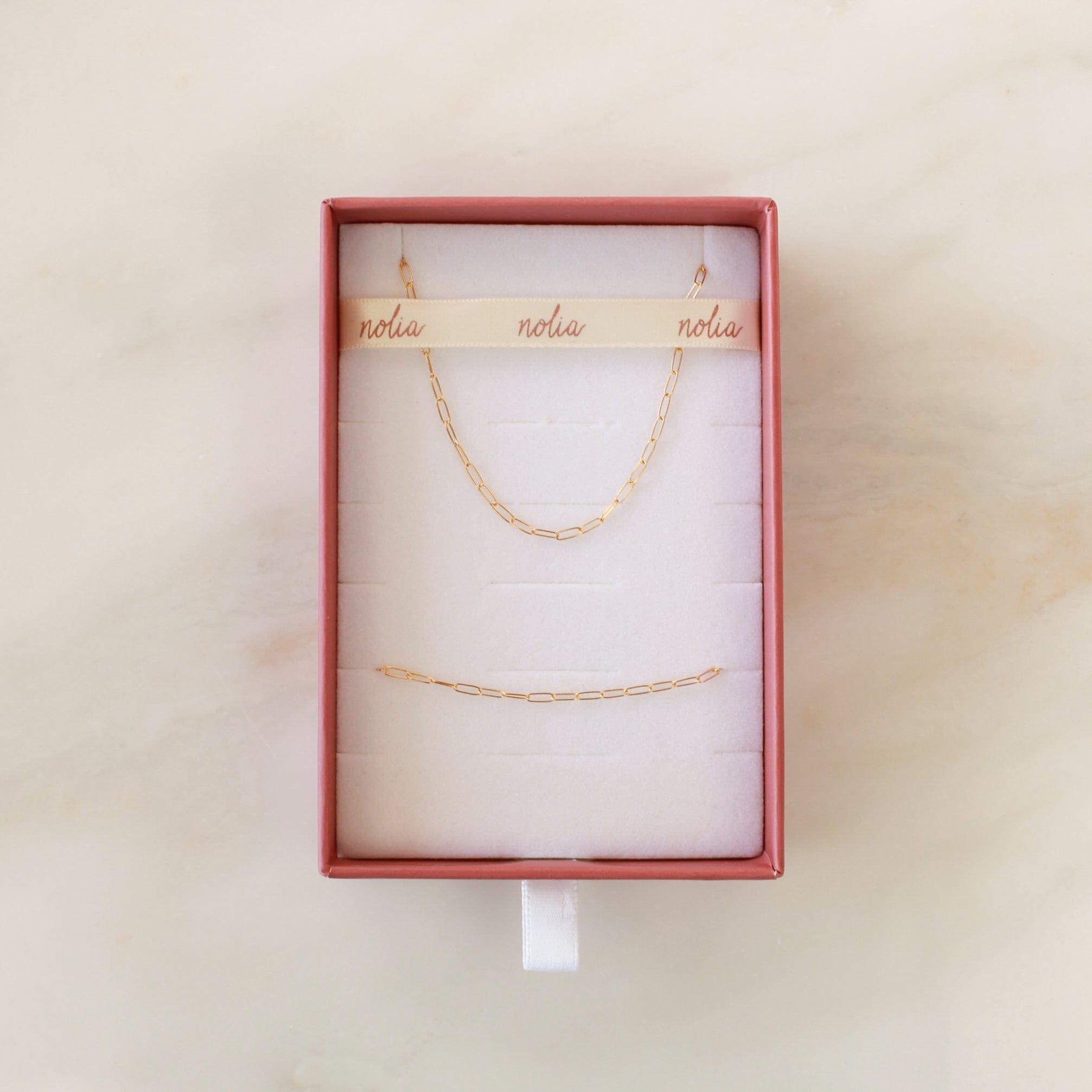 Modern Chain Gift Set - Nolia Jewelry - Meaningful + Sustainably Handcrafted Jewelry