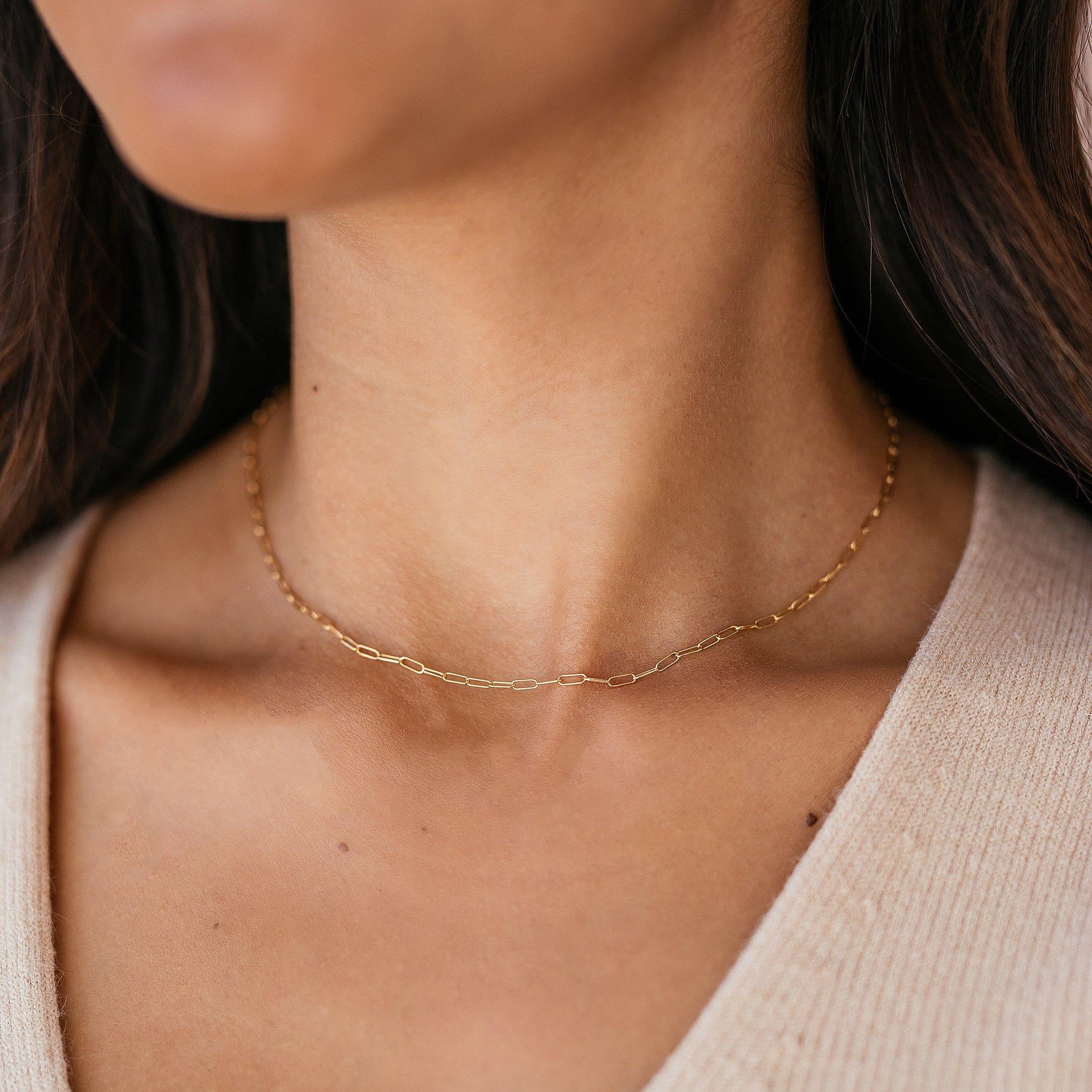 Modern Chain Necklace - Nolia Jewelry - Meaningful + Sustainably Handcrafted Jewelry