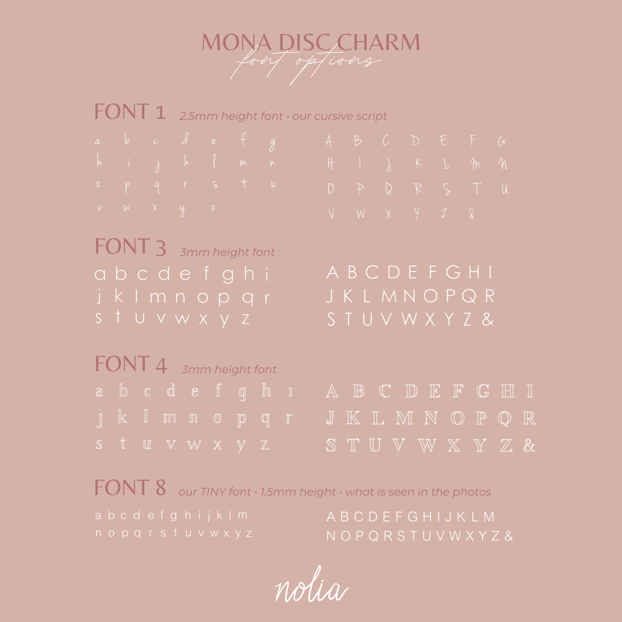 Mona Disc Charm • Add On - Nolia Jewelry - Meaningful + Sustainably Handcrafted Jewelry