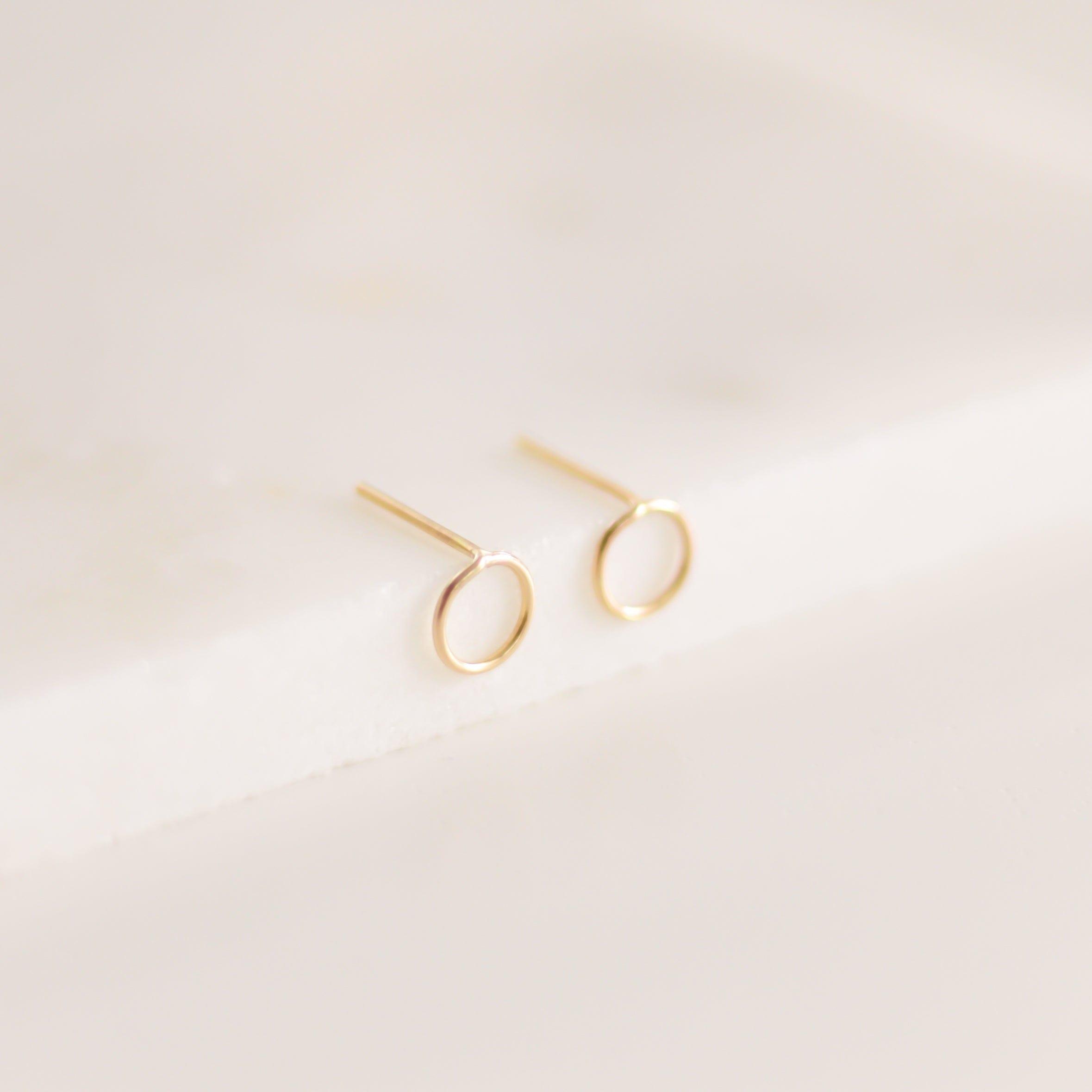 Original Circle Stud Earrings - Nolia Jewelry - Meaningful + Sustainably Handcrafted Jewelry