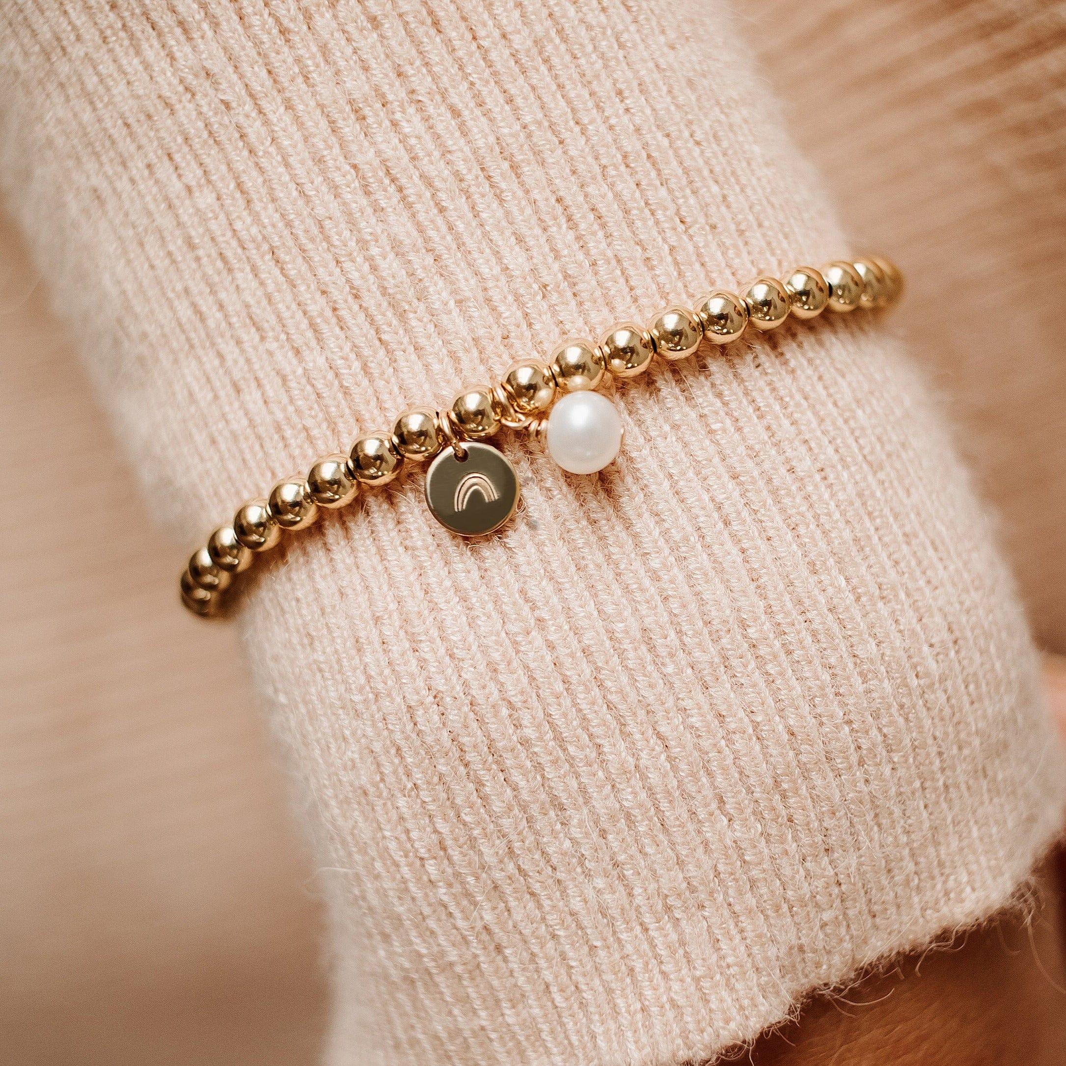 Original Personalized Stretch Bracelet - Nolia Jewelry - Meaningful + Sustainably Handcrafted Jewelry