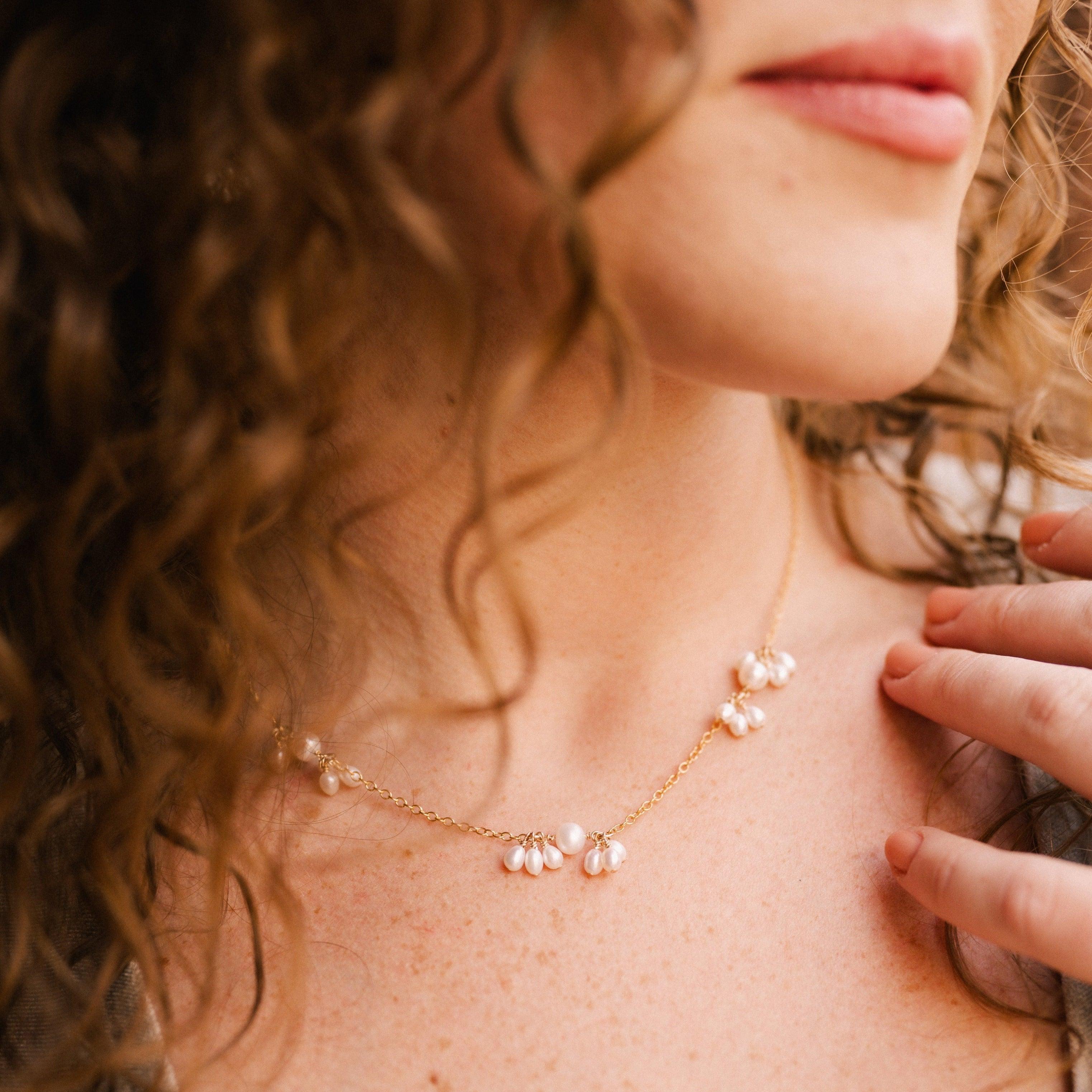 Pearl Blossom Necklace - Nolia Jewelry - Meaningful + Sustainably Handcrafted Jewelry