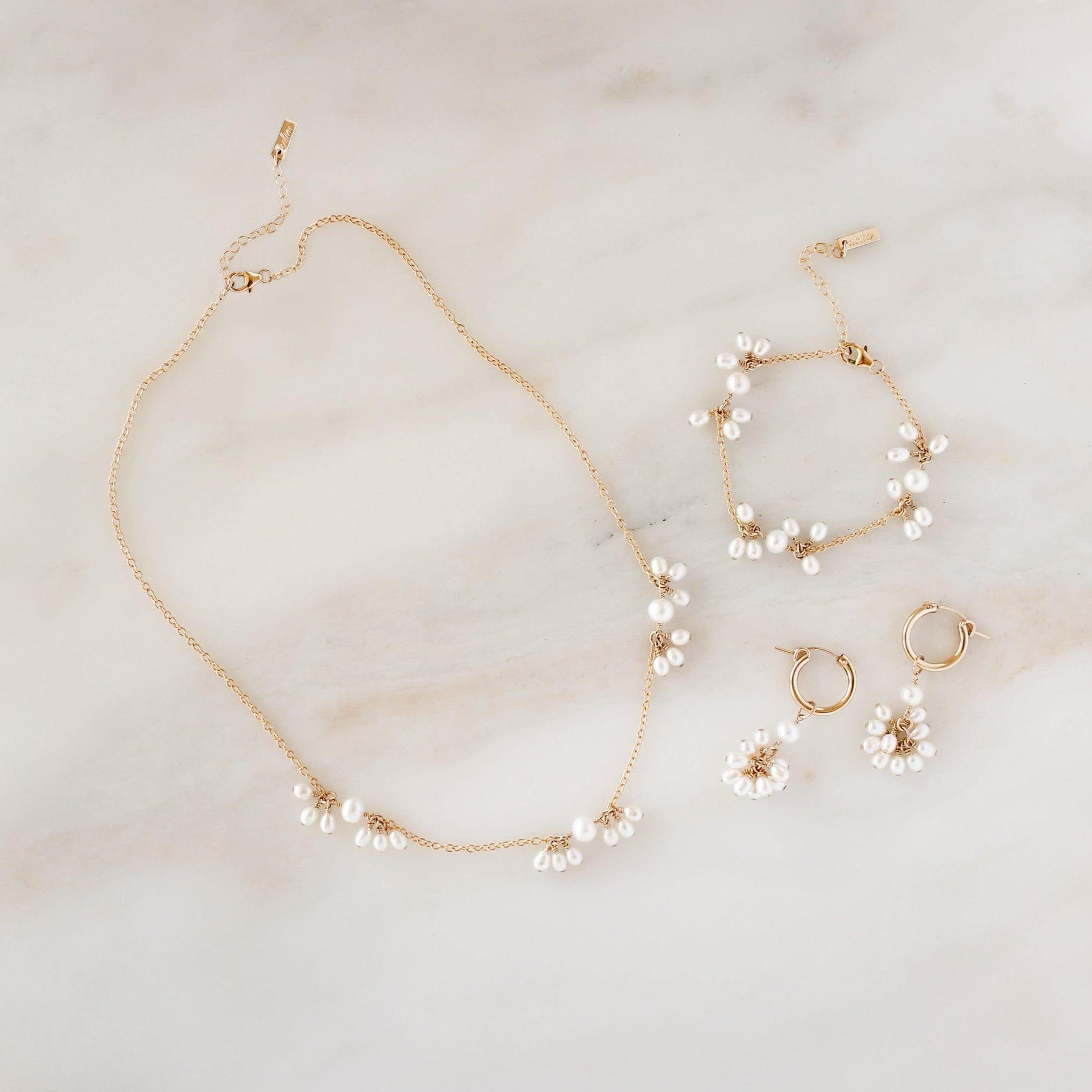 Pearl Blossom Necklace - Nolia Jewelry - Meaningful + Sustainably Handcrafted Jewelry