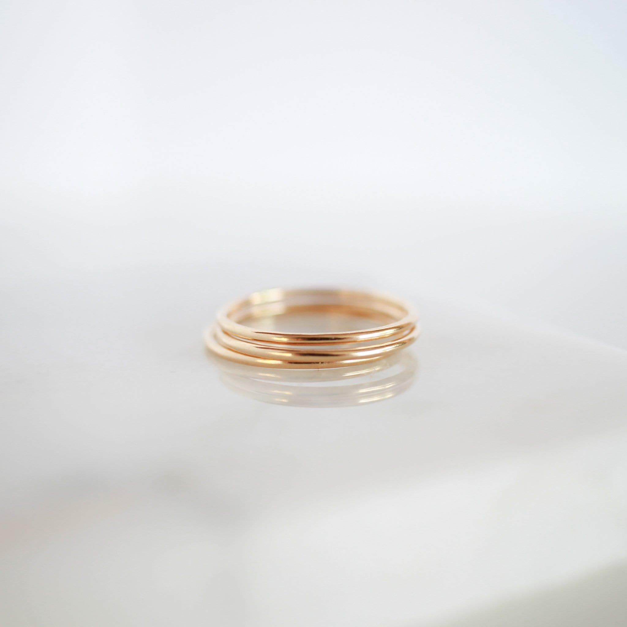 Smooth Skinny Rings - Nolia Jewelry - Meaningful + Sustainably Handcrafted Jewelry
