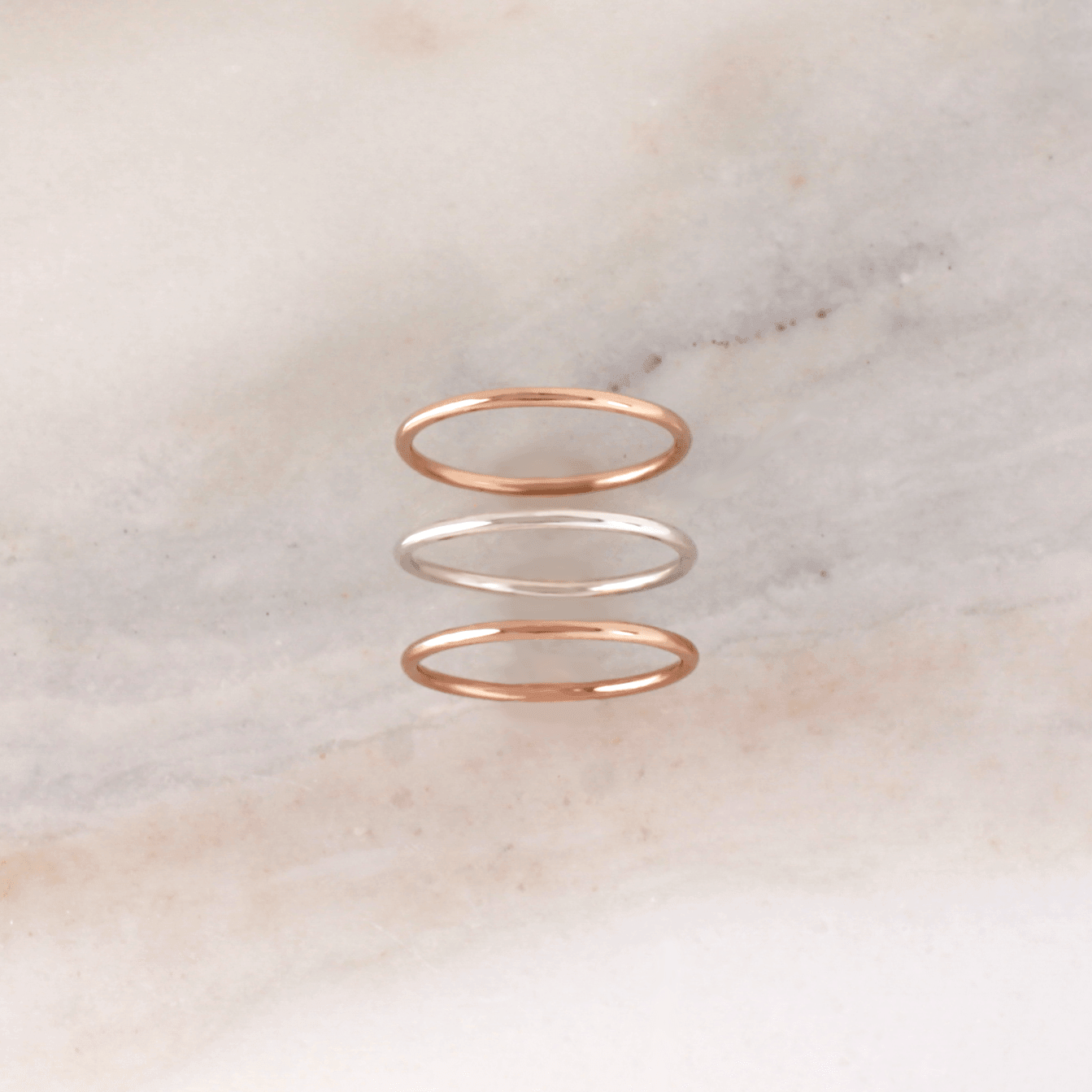 Smooth Stacking Rings - Nolia Jewelry - Meaningful + Sustainably Handcrafted Jewelry