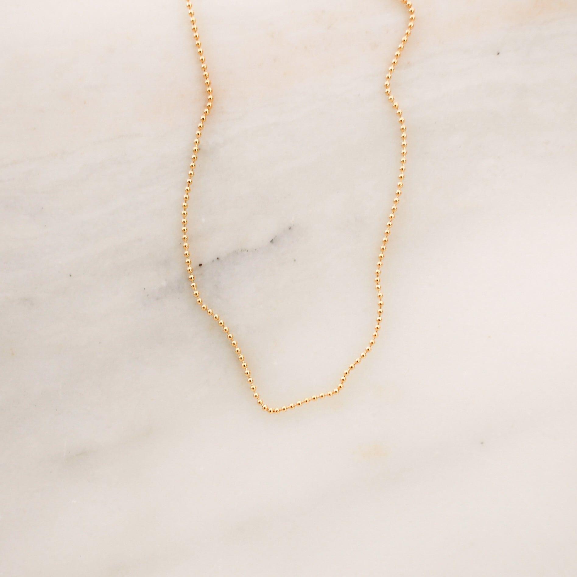 Thin Nova Bead Necklace - Nolia Jewelry - Meaningful + Sustainably Handcrafted Jewelry
