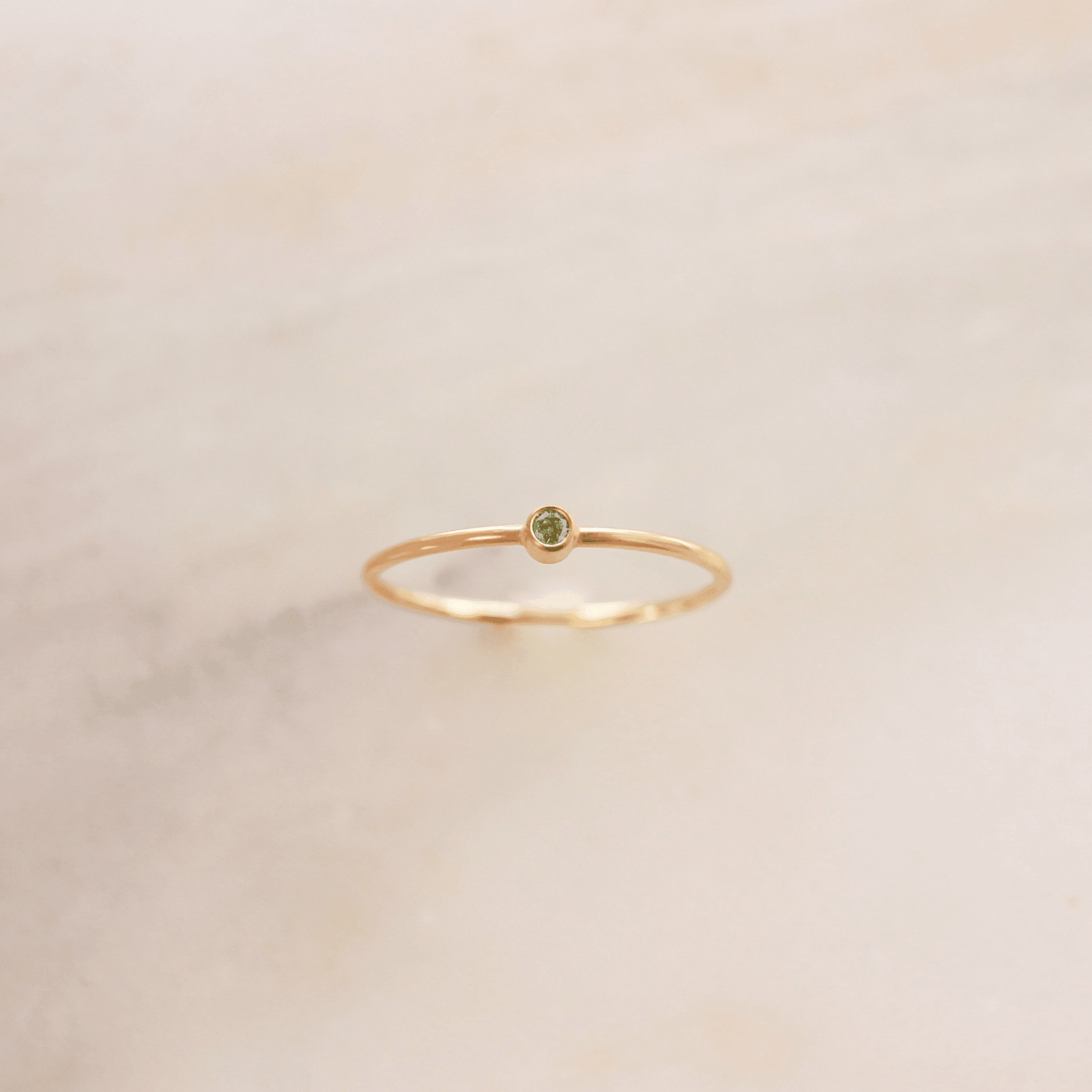 Tiny August Birthstone Ring ∙ Peridot - Nolia Jewelry - Meaningful + Sustainably Handcrafted Jewelry