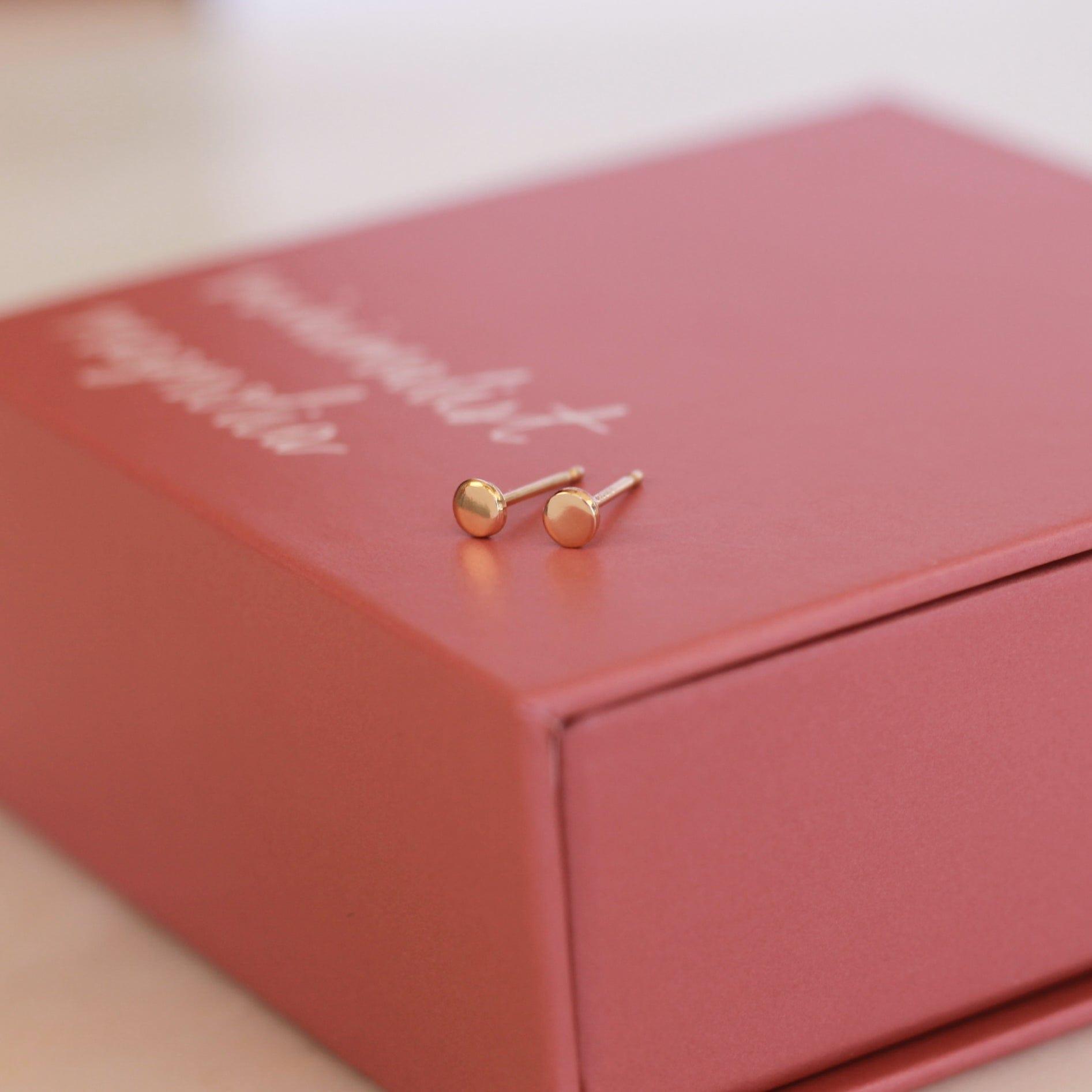 Tiny Dot Stud Earrings - Nolia Jewelry - Meaningful + Sustainably Handcrafted Jewelry