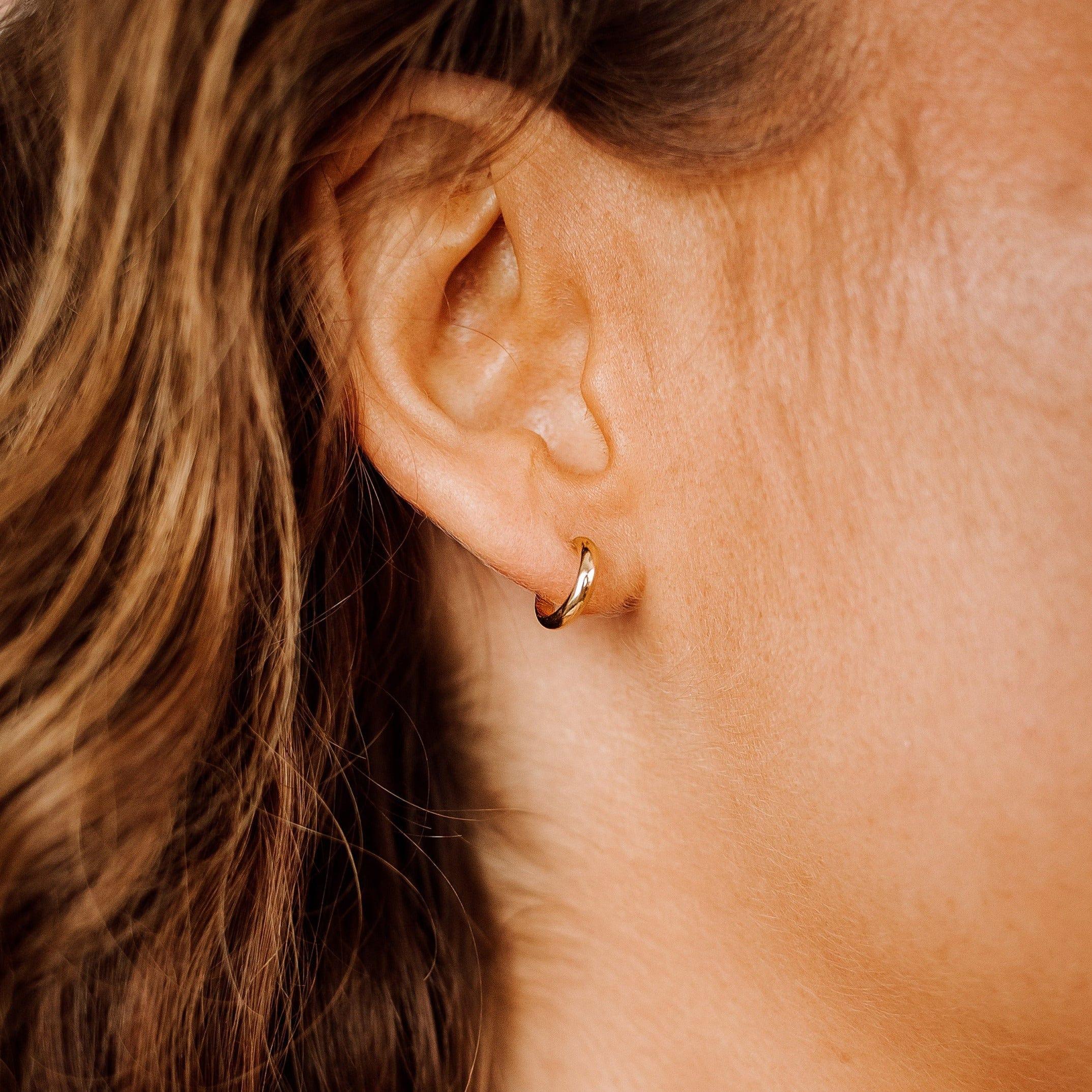 Tiny Elle Hoop Earrings - Nolia Jewelry - Meaningful + Sustainably Handcrafted Jewelry