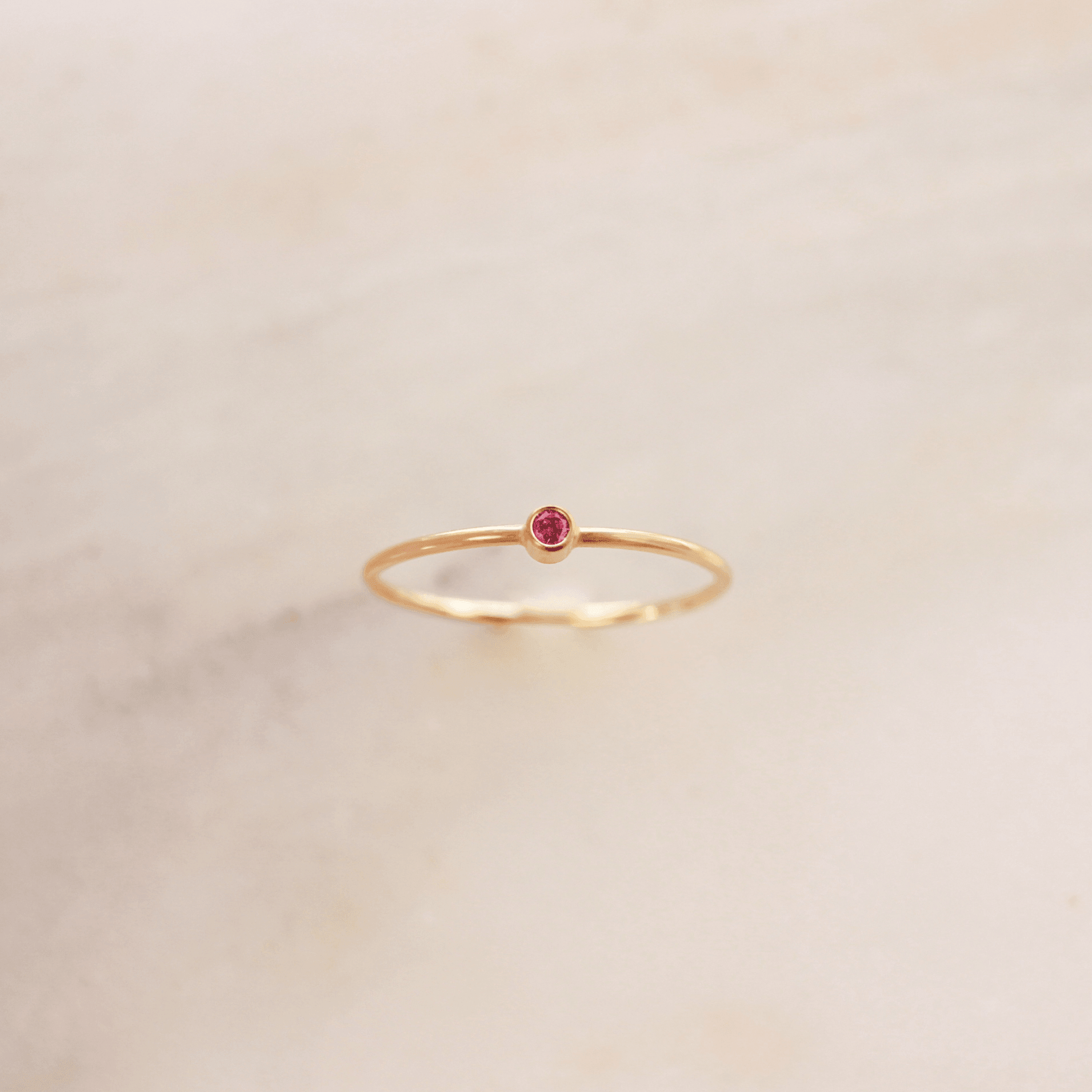 Tiny July Birthstone Ring ∙ Ruby - Nolia Jewelry - Meaningful + Sustainably Handcrafted Jewelry