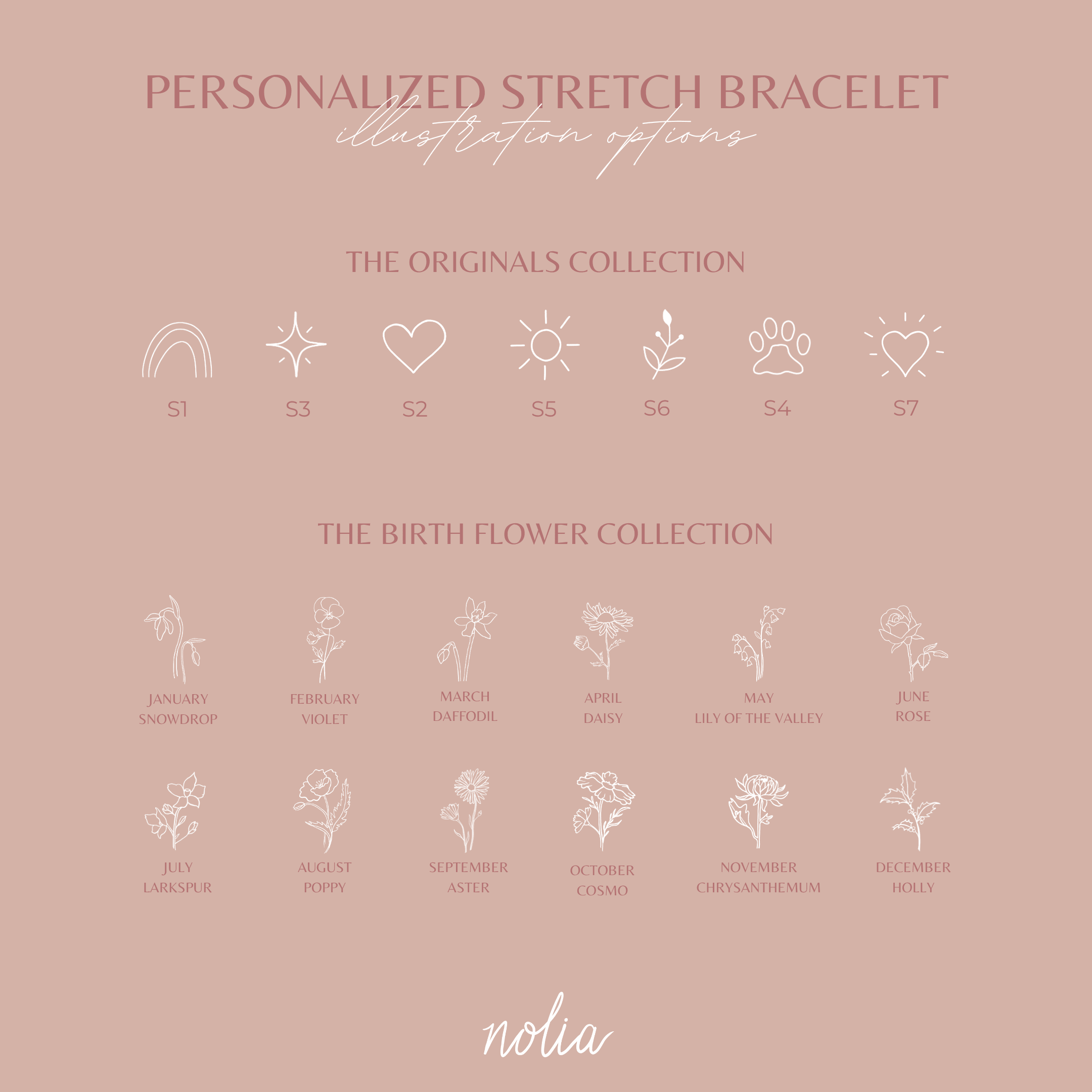 Tiny Personalized Stretch Bracelet - Nolia Jewelry - Meaningful + Sustainably Handcrafted Jewelry