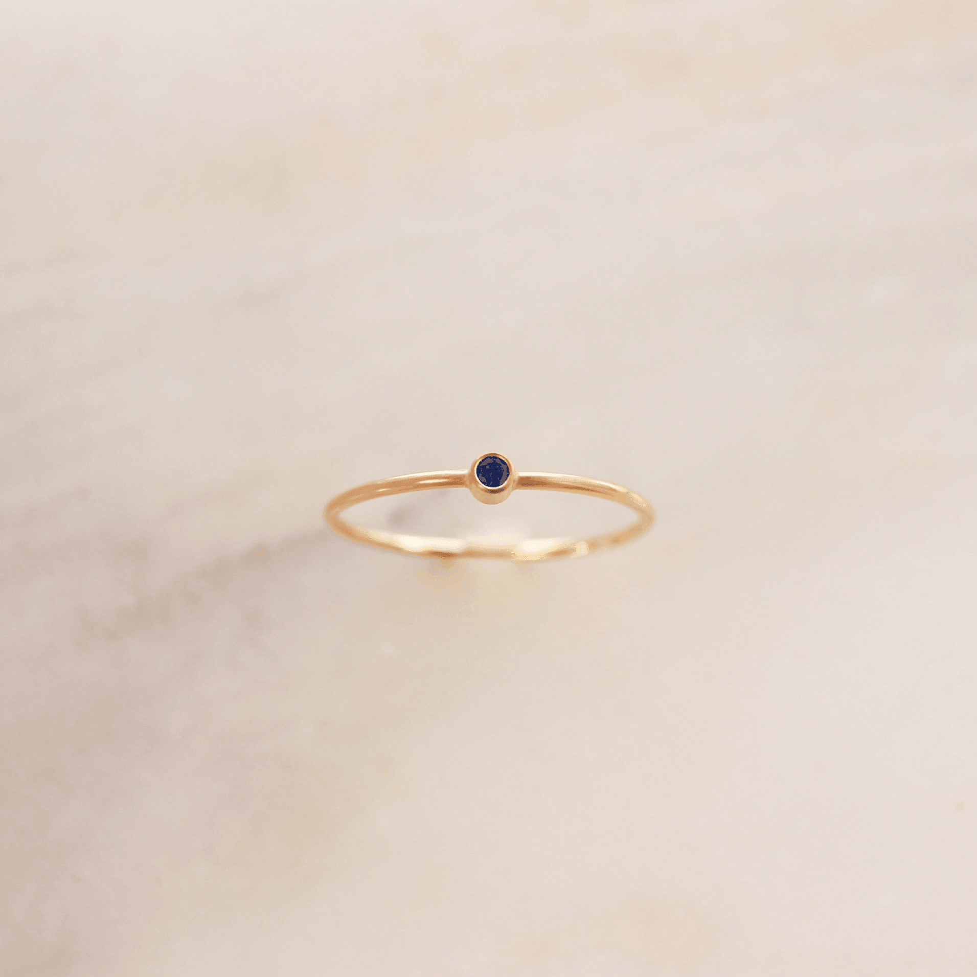 Tiny September Birthstone Ring ∙ Sapphire - Nolia Jewelry - Meaningful + Sustainably Handcrafted Jewelry