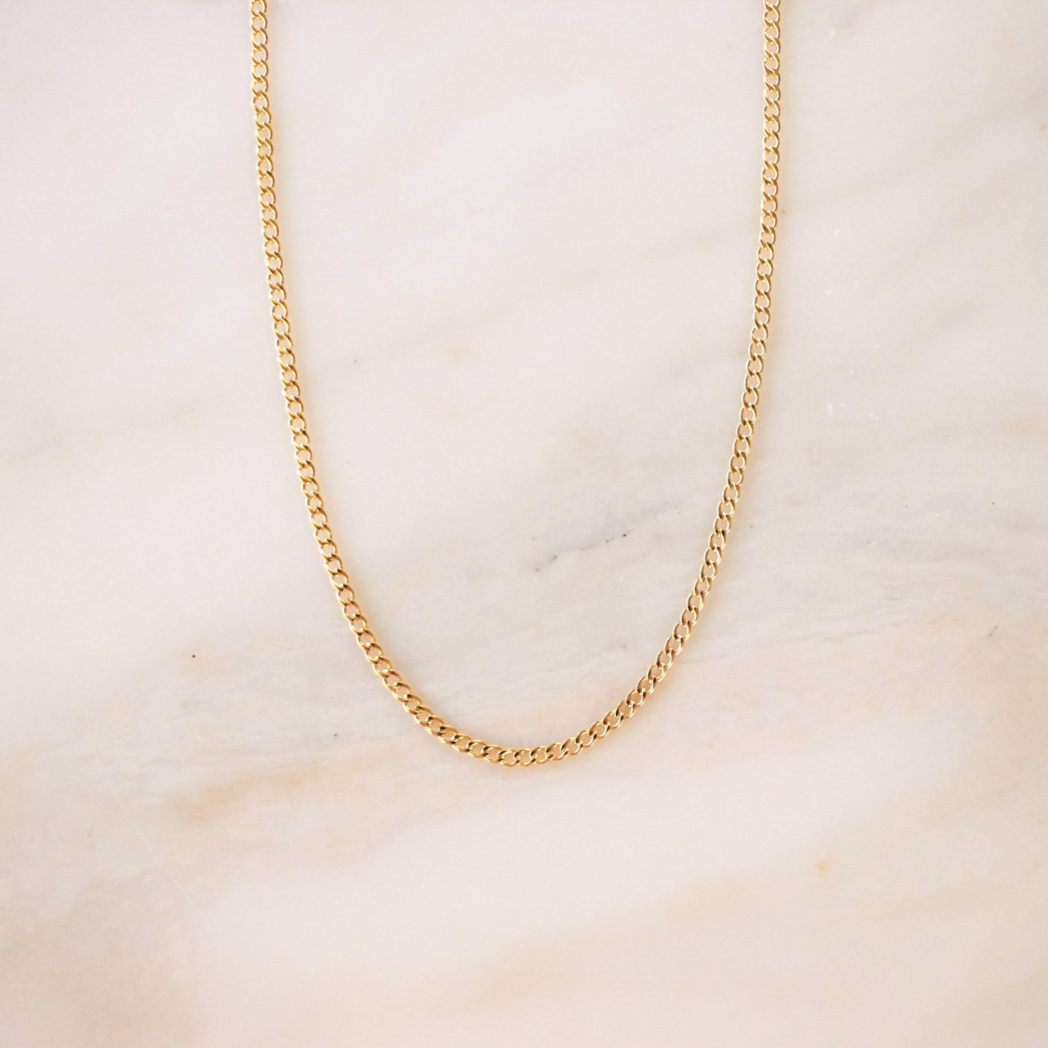 Wyatt Curb Chain Necklace - Nolia Jewelry - Meaningful + Sustainably Handcrafted Jewelry