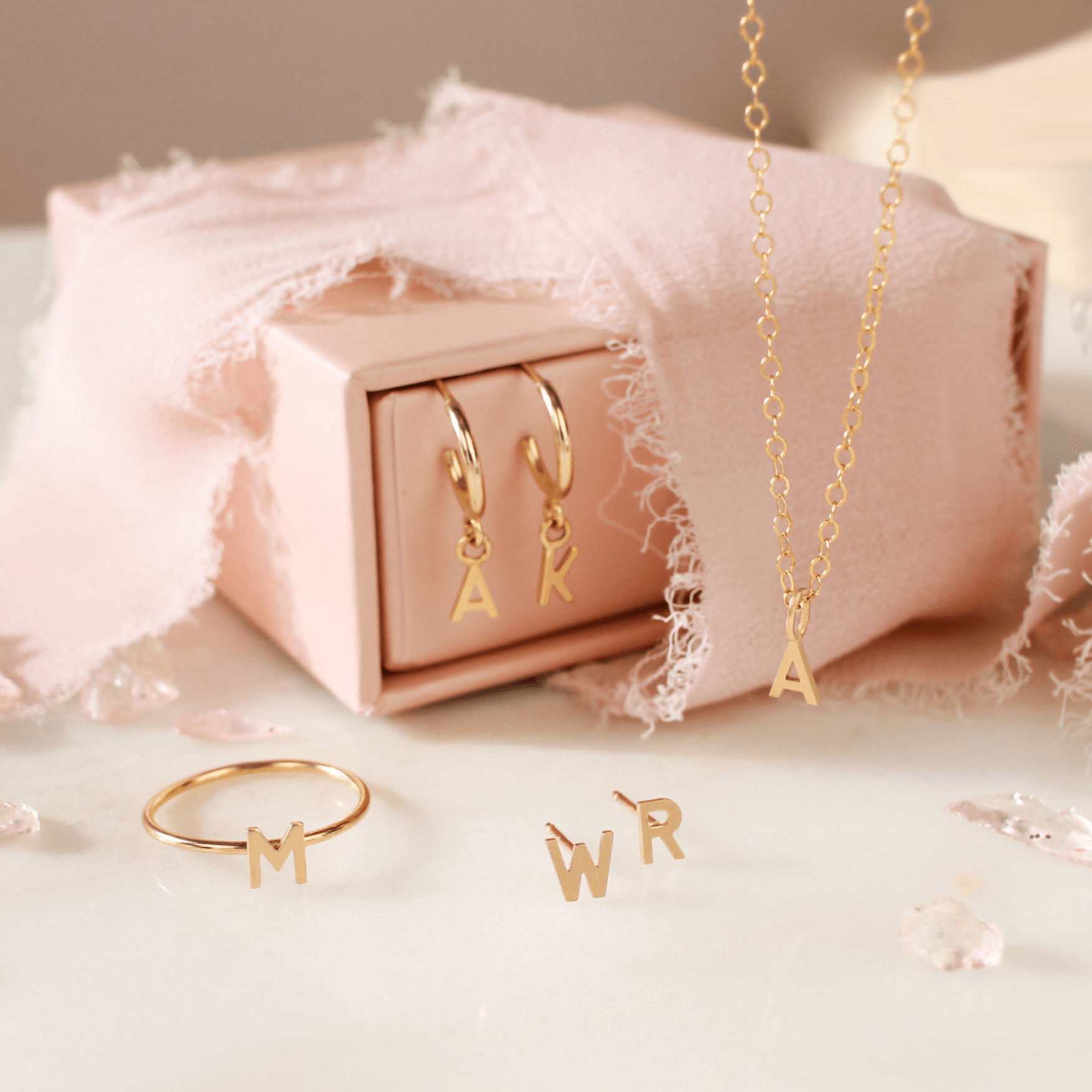 Ava Initial Necklace - Nolia Jewelry - Meaningful + Sustainably Handcrafted Jewelry